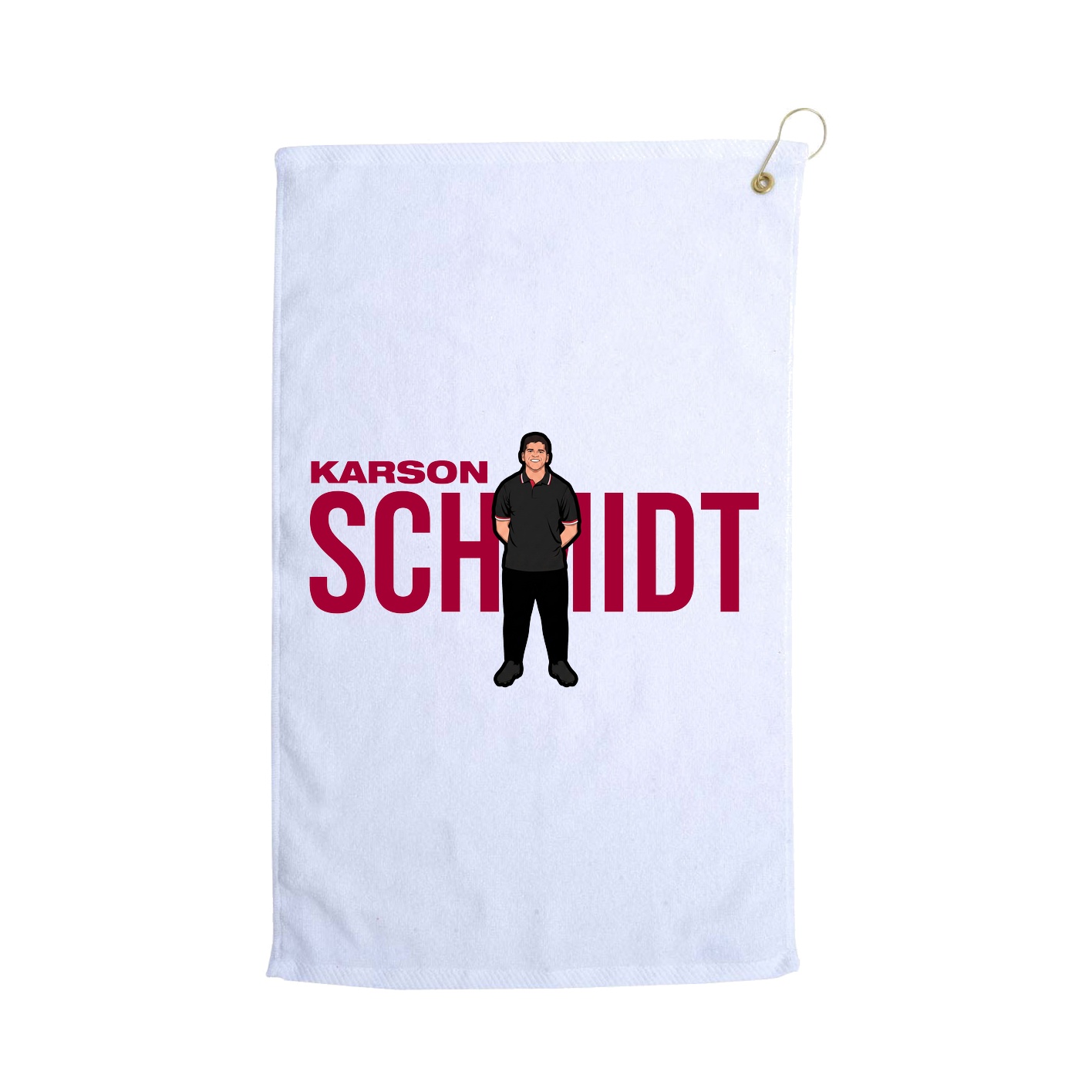 Golf Towel — Player Name in White