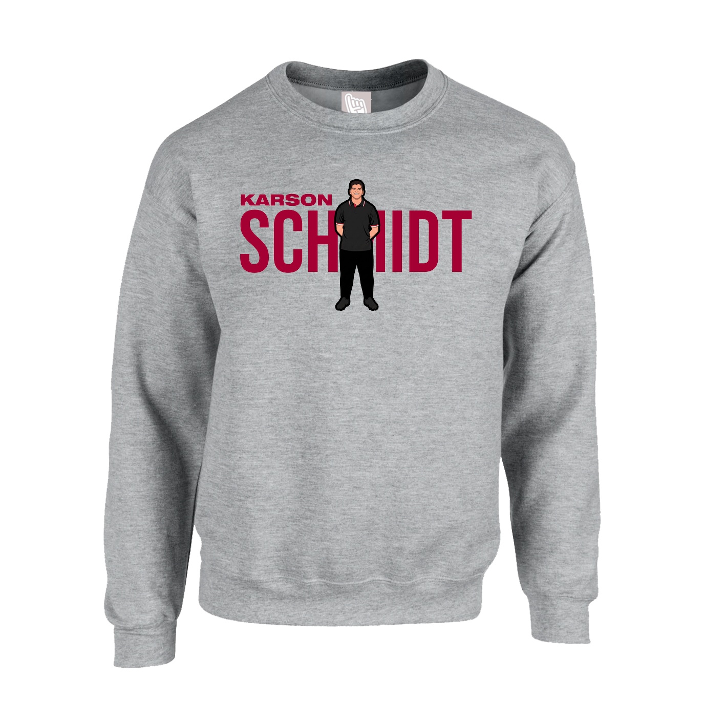 Fleece Crew — Player Name in Grey