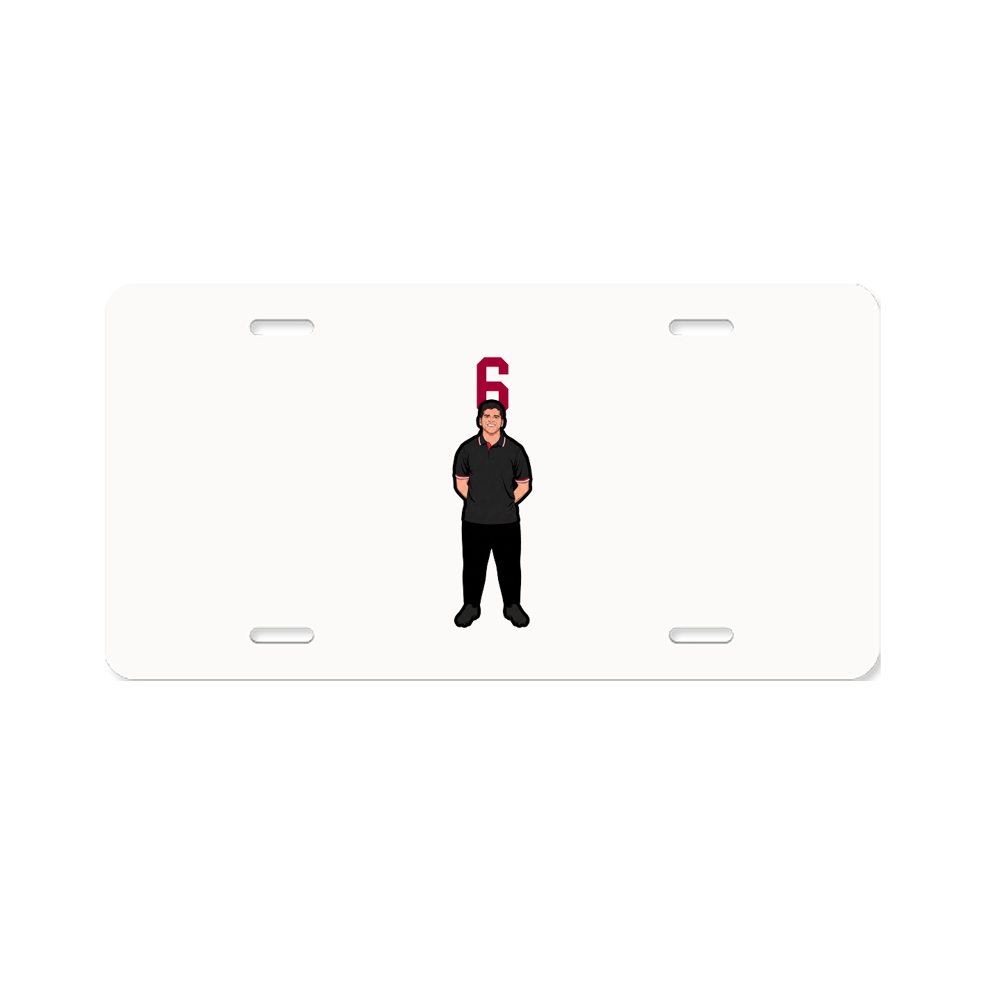 License Plate — Number Top in Classic