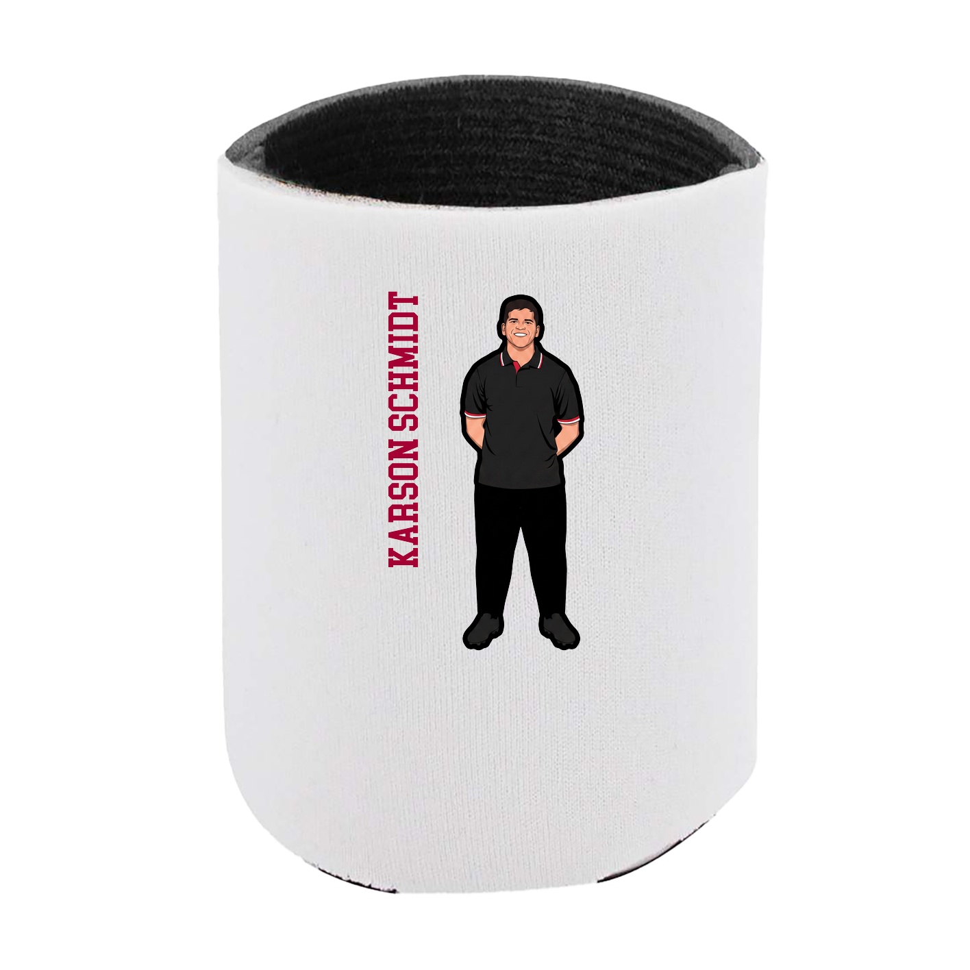 Can Holder — Name Vertical in White