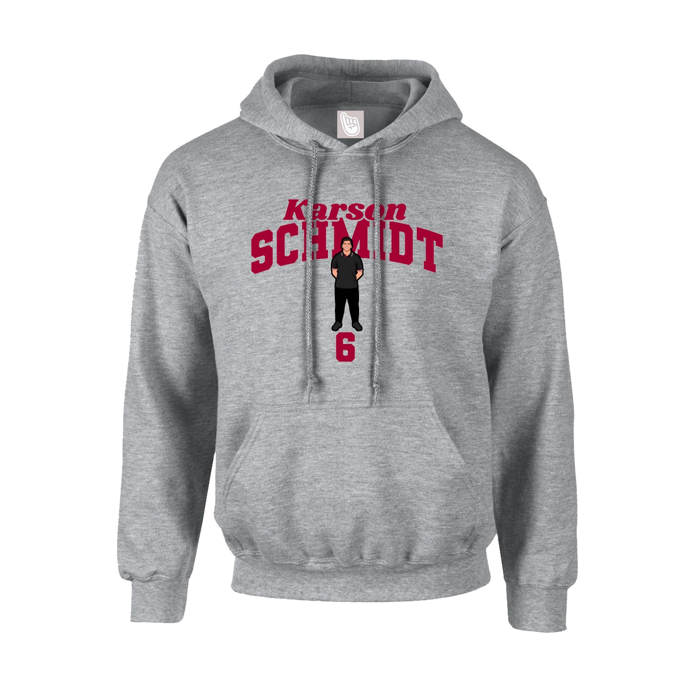 Hoodie — Signature Arch in Grey