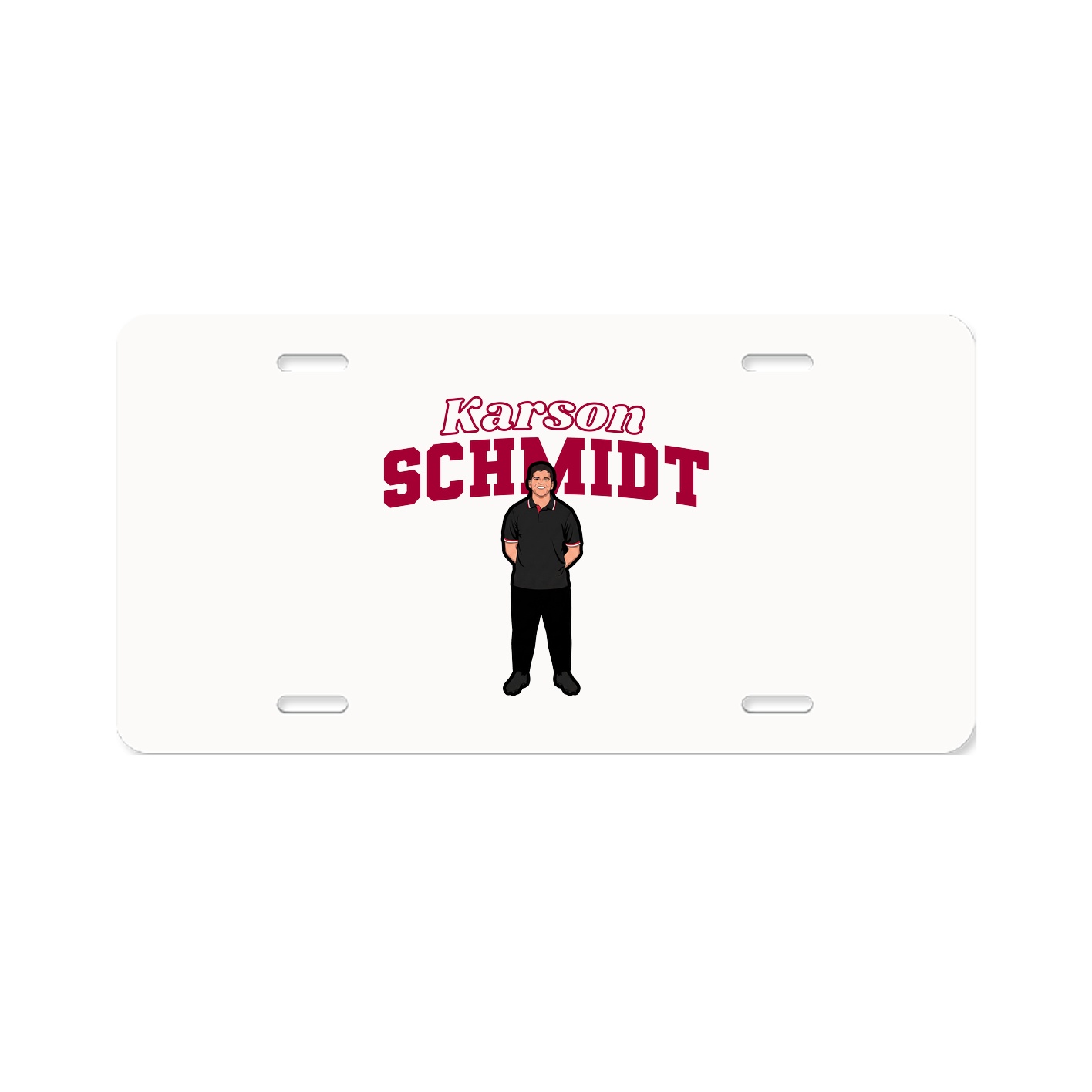 License Plate — Name Arch in Classic