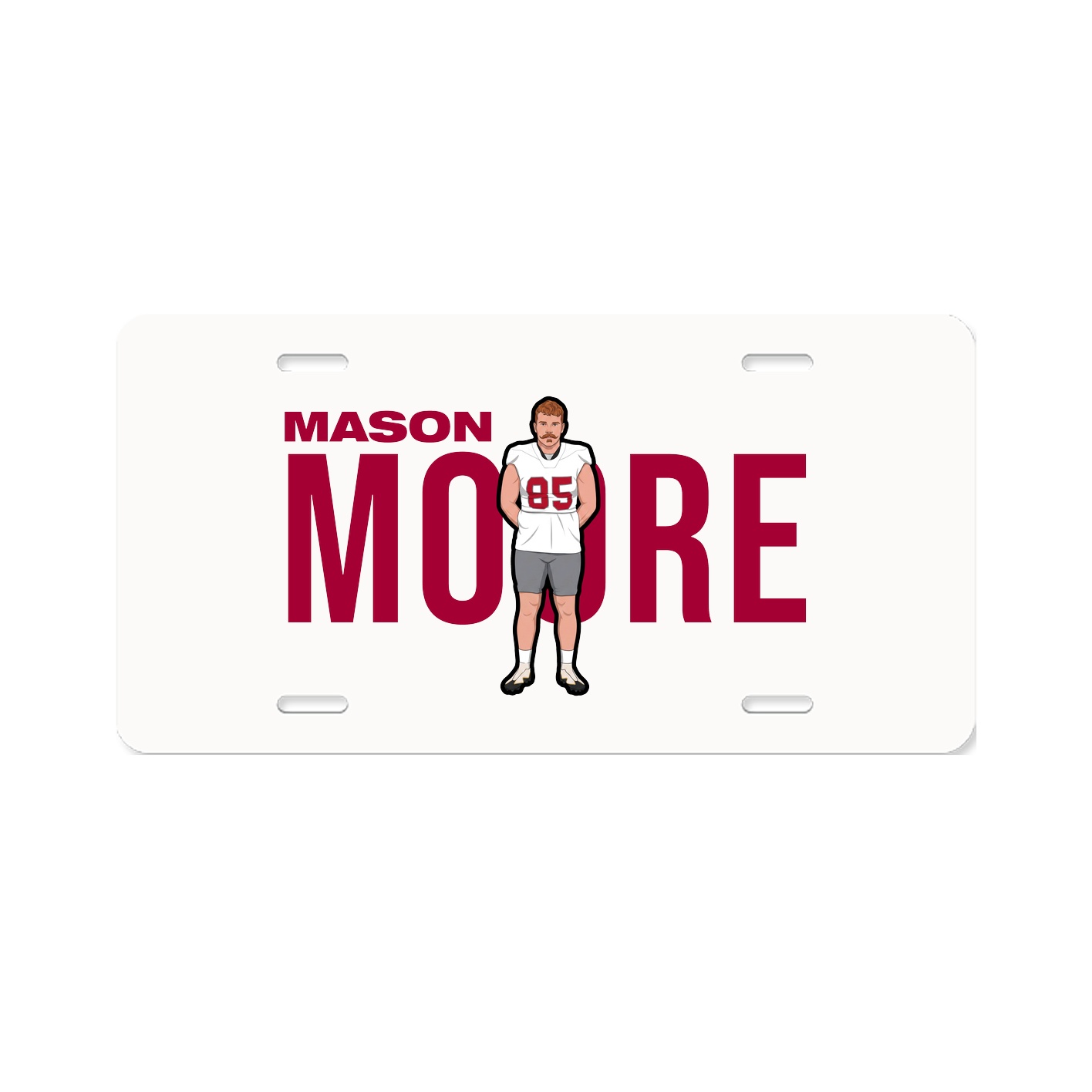 License Plate — Player Name in Classic