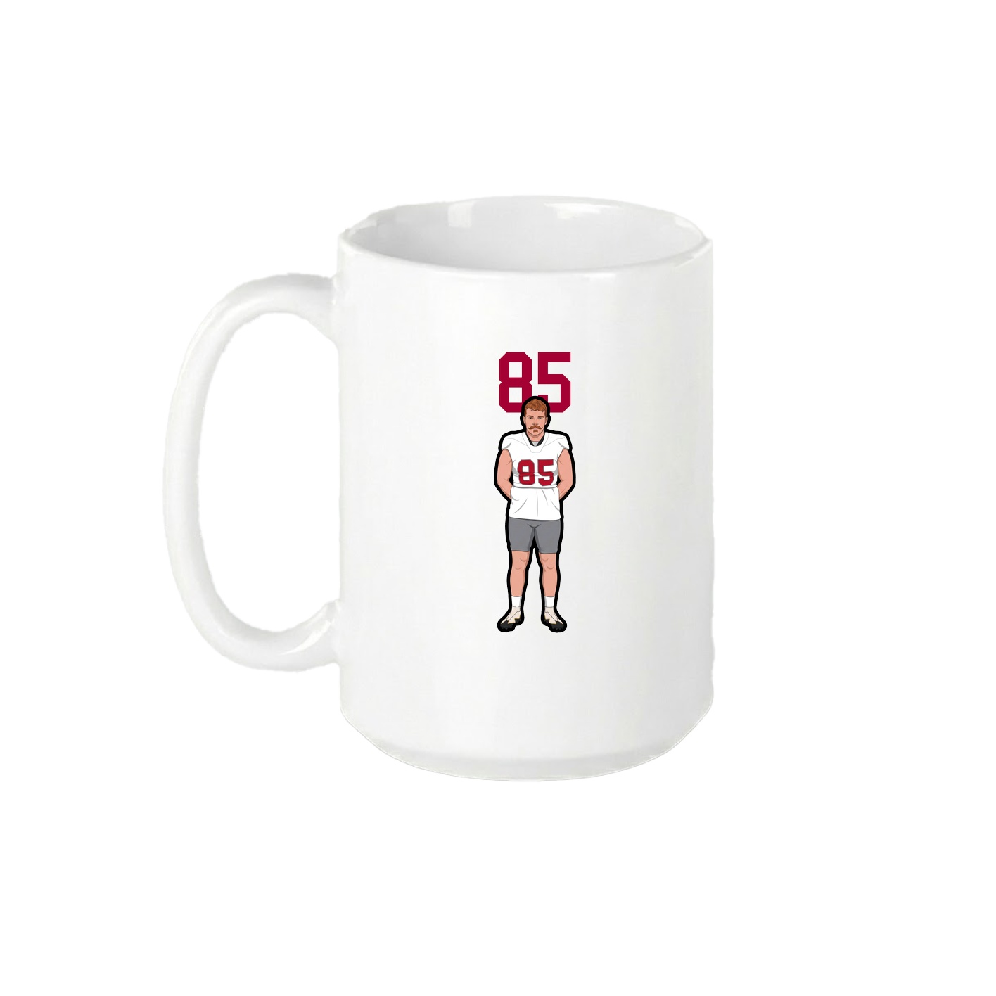 15oz Coffee Mug — Number Top in White