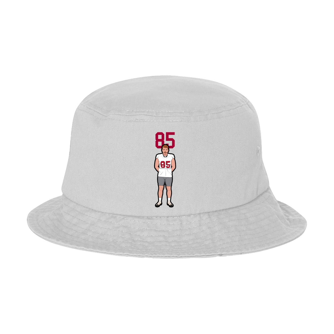 Bucket Cap — Number Top in White