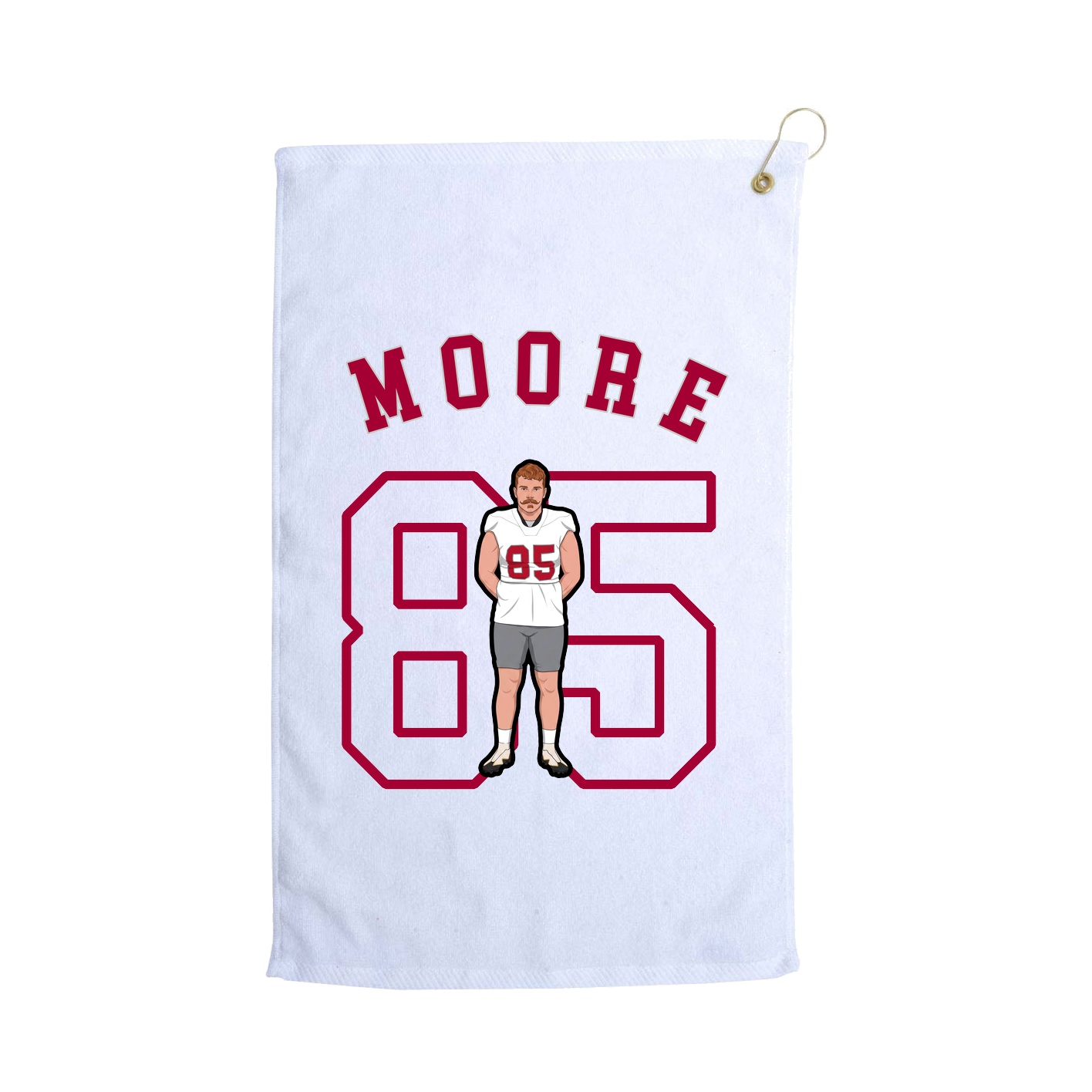 Golf Towel — Shirsey Arch in White