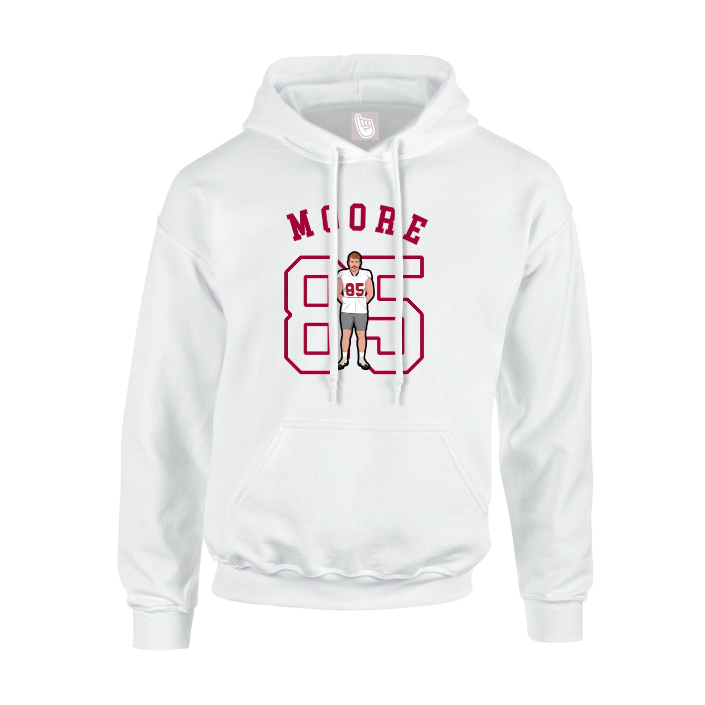 Youth Hoodie — Shirsey Arch in White