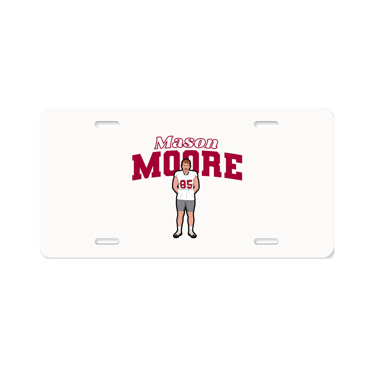 License Plate — Name Arch in Classic