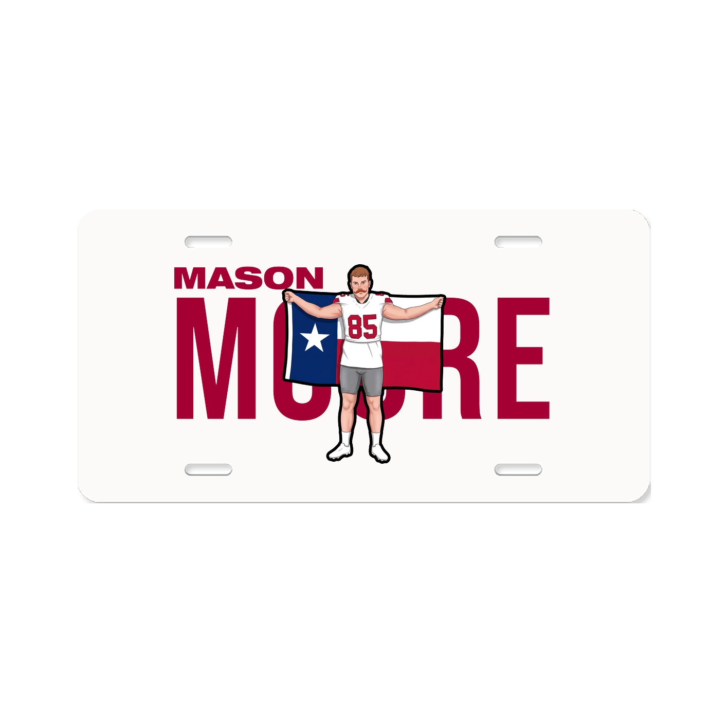License Plate — Player Name in Classic