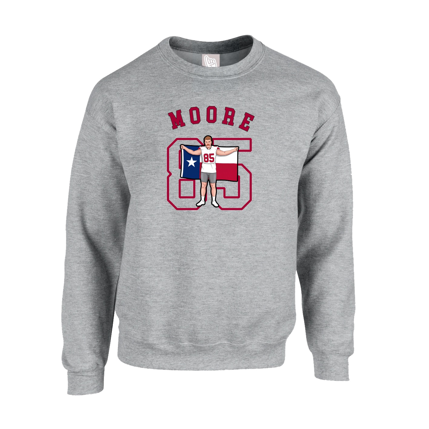Fleece Crew — Shirsey Arch in Grey