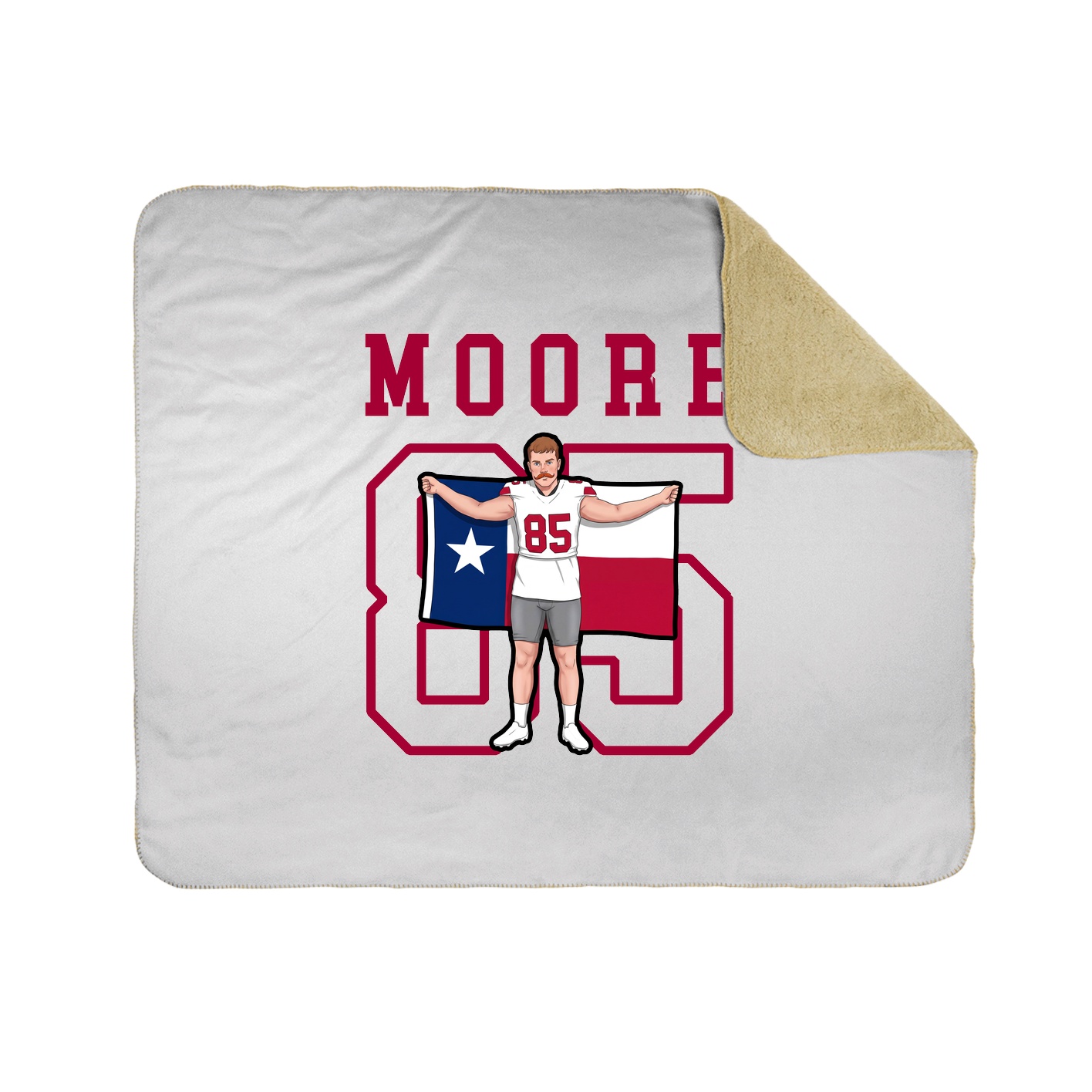 Throw Blanket — Shirsey in White