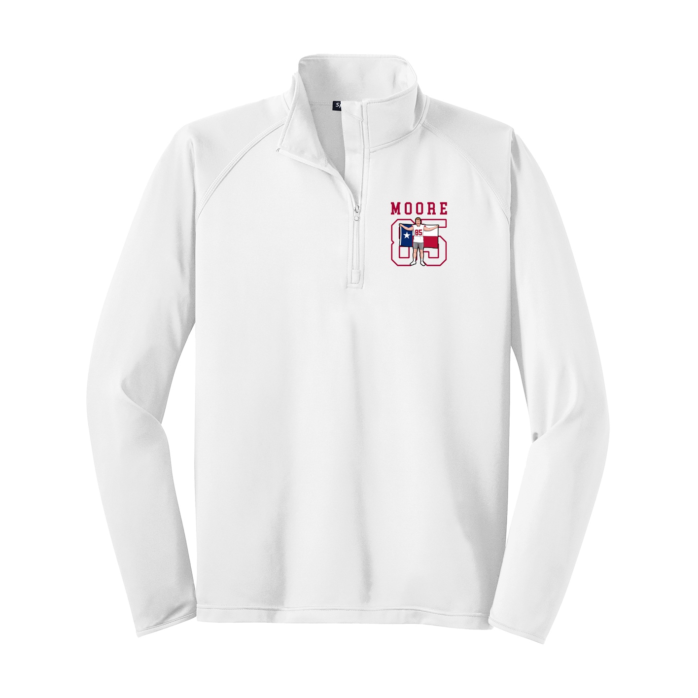 Q-Zip Pullover — Shirsey in White