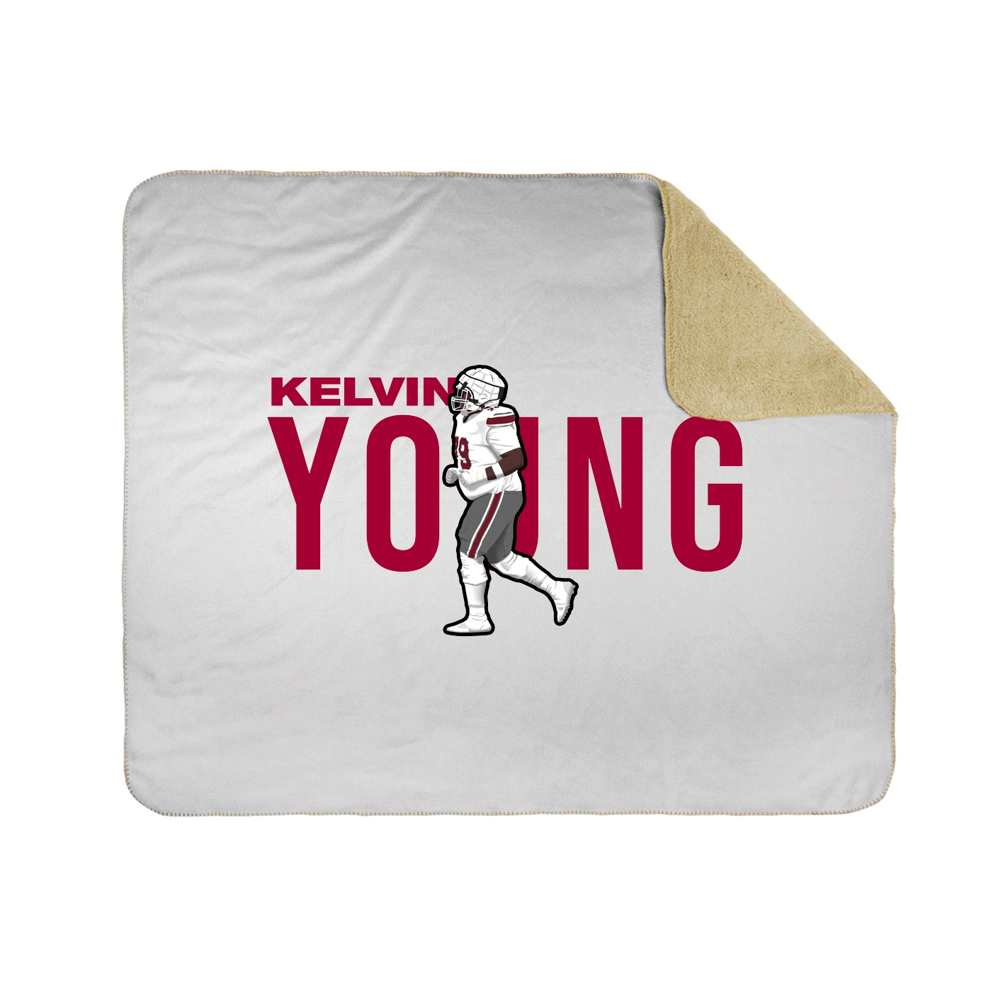 Throw Blanket — Player Name in White