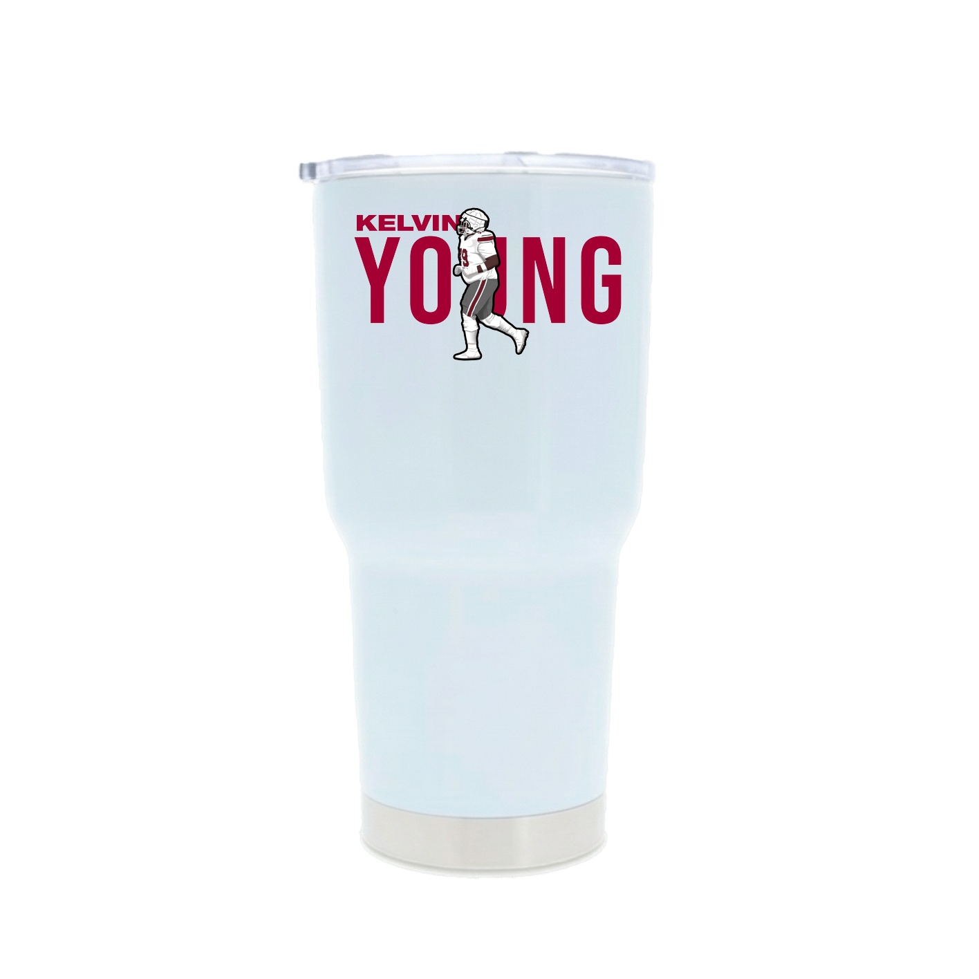 30oz Stainless Steel Tumbler — Player Name in White