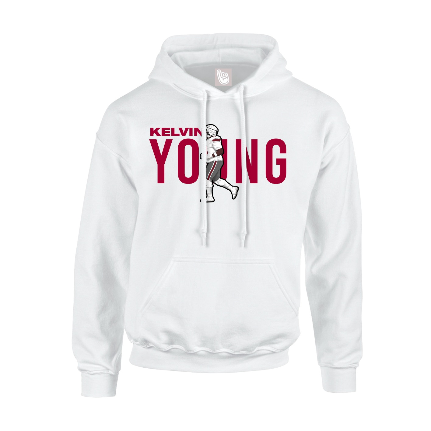 Youth Hoodie — Player Name in White