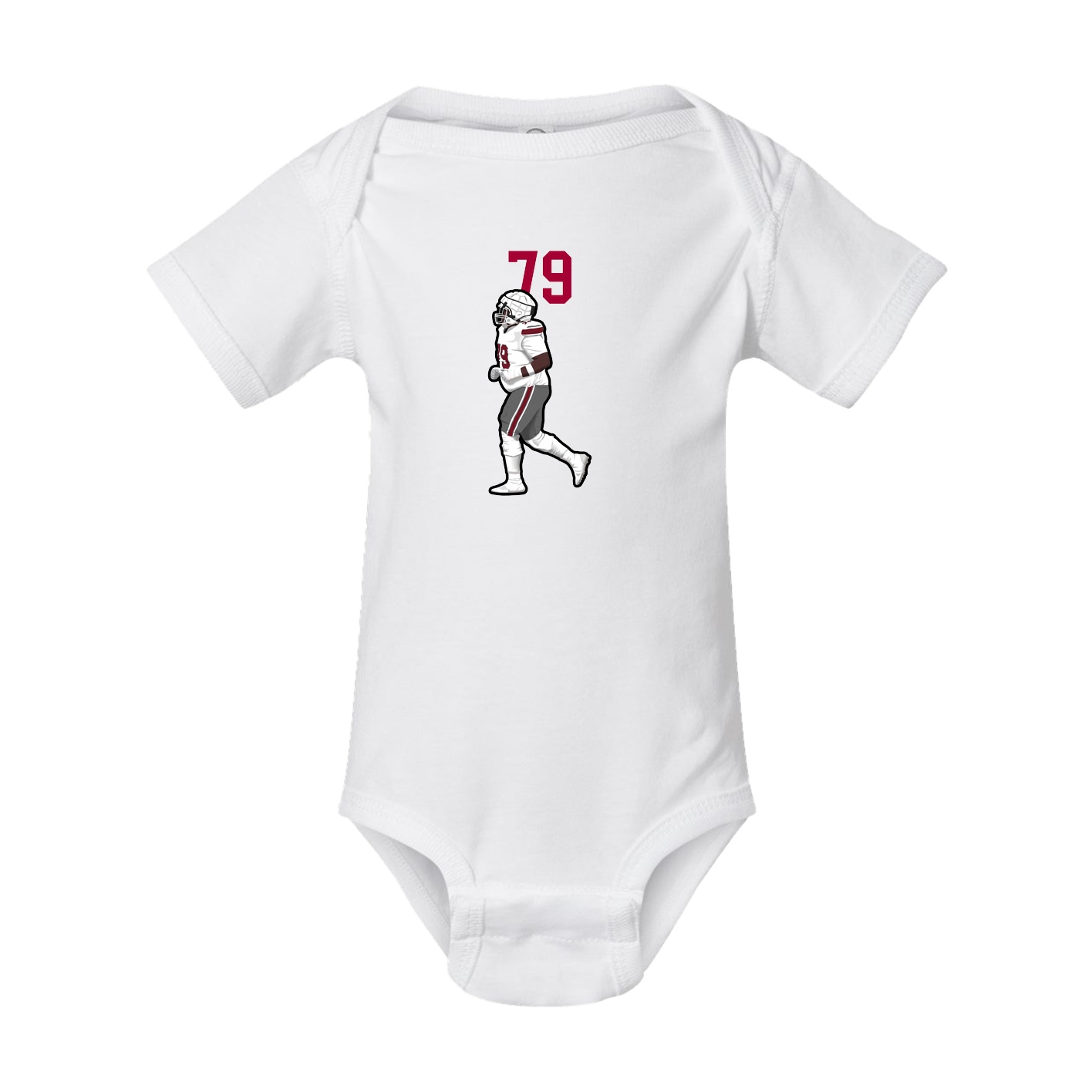 Baby Onesie — Number Top in White