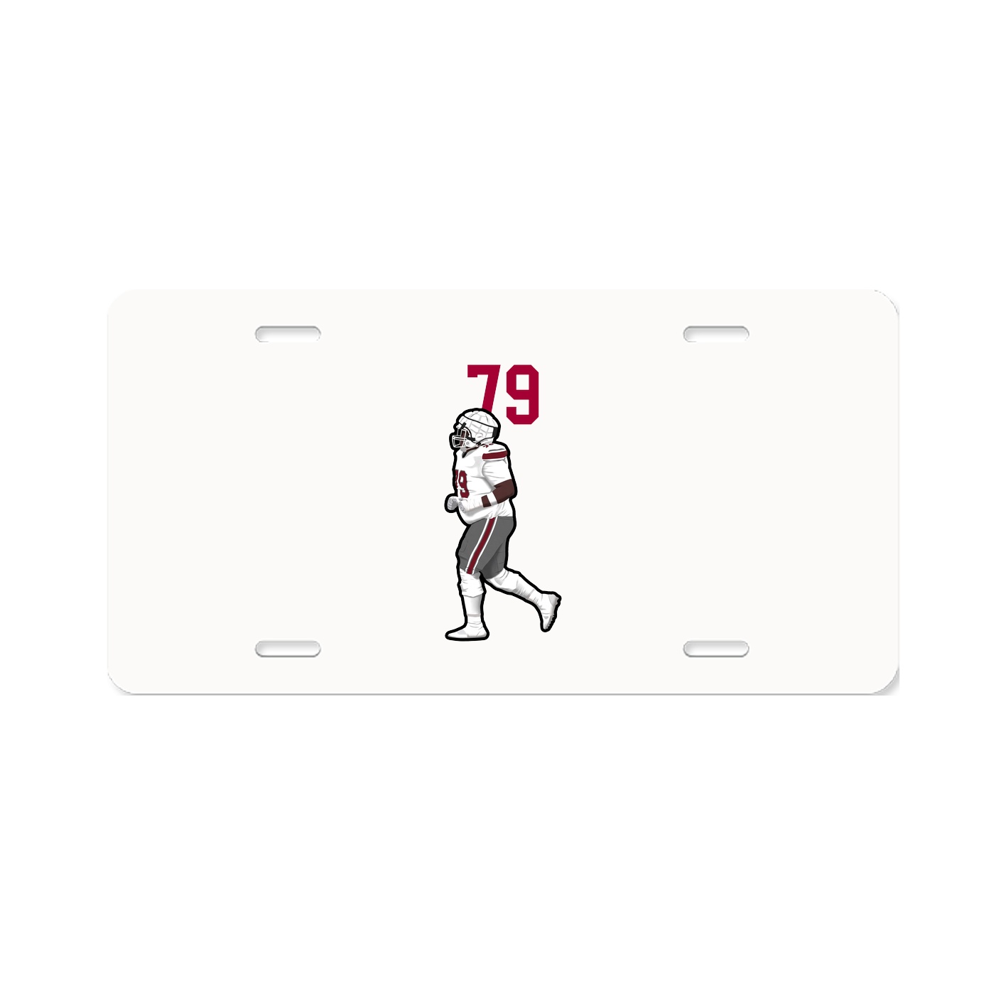 License Plate — Number Top in Classic