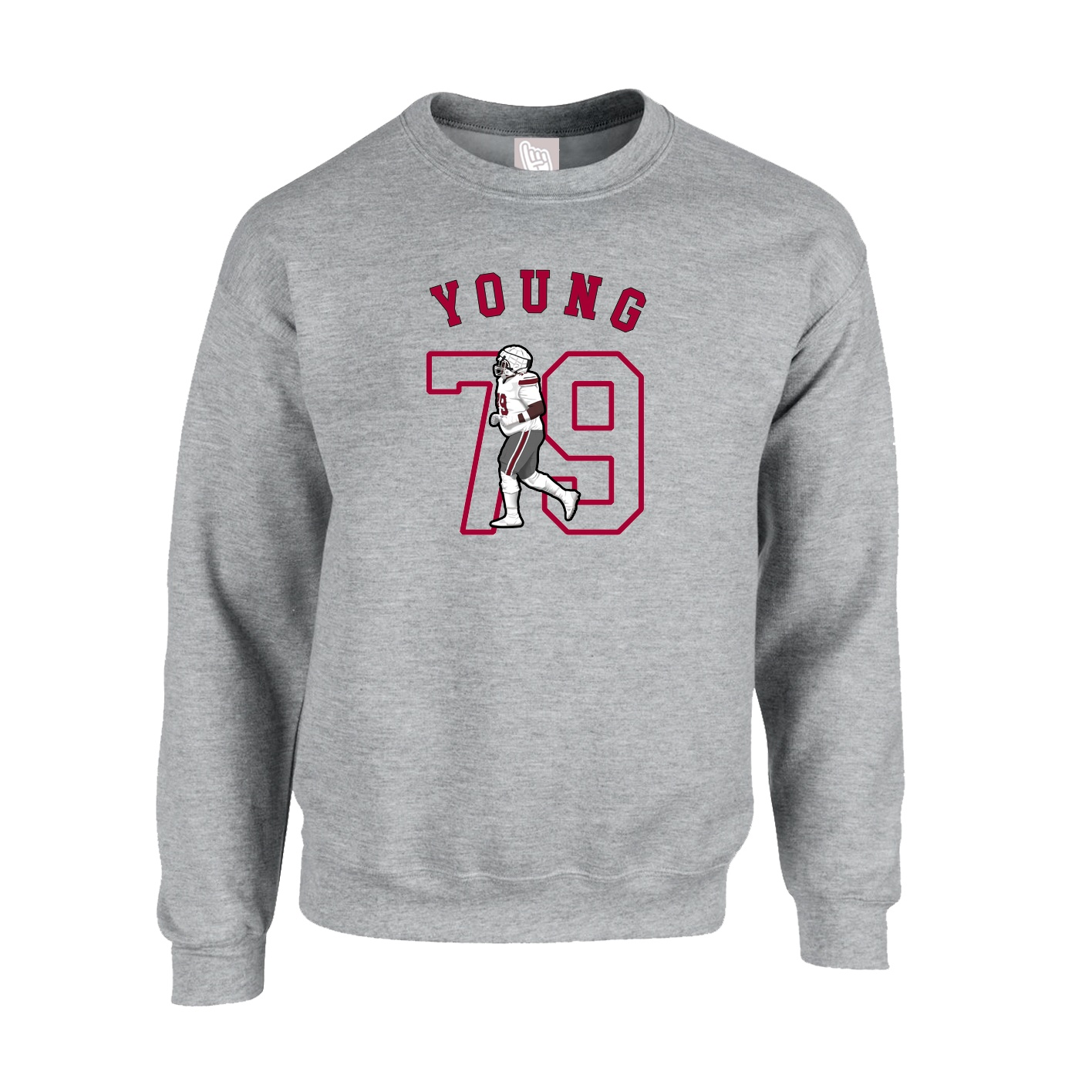 Fleece Crew — Shirsey Arch in Grey