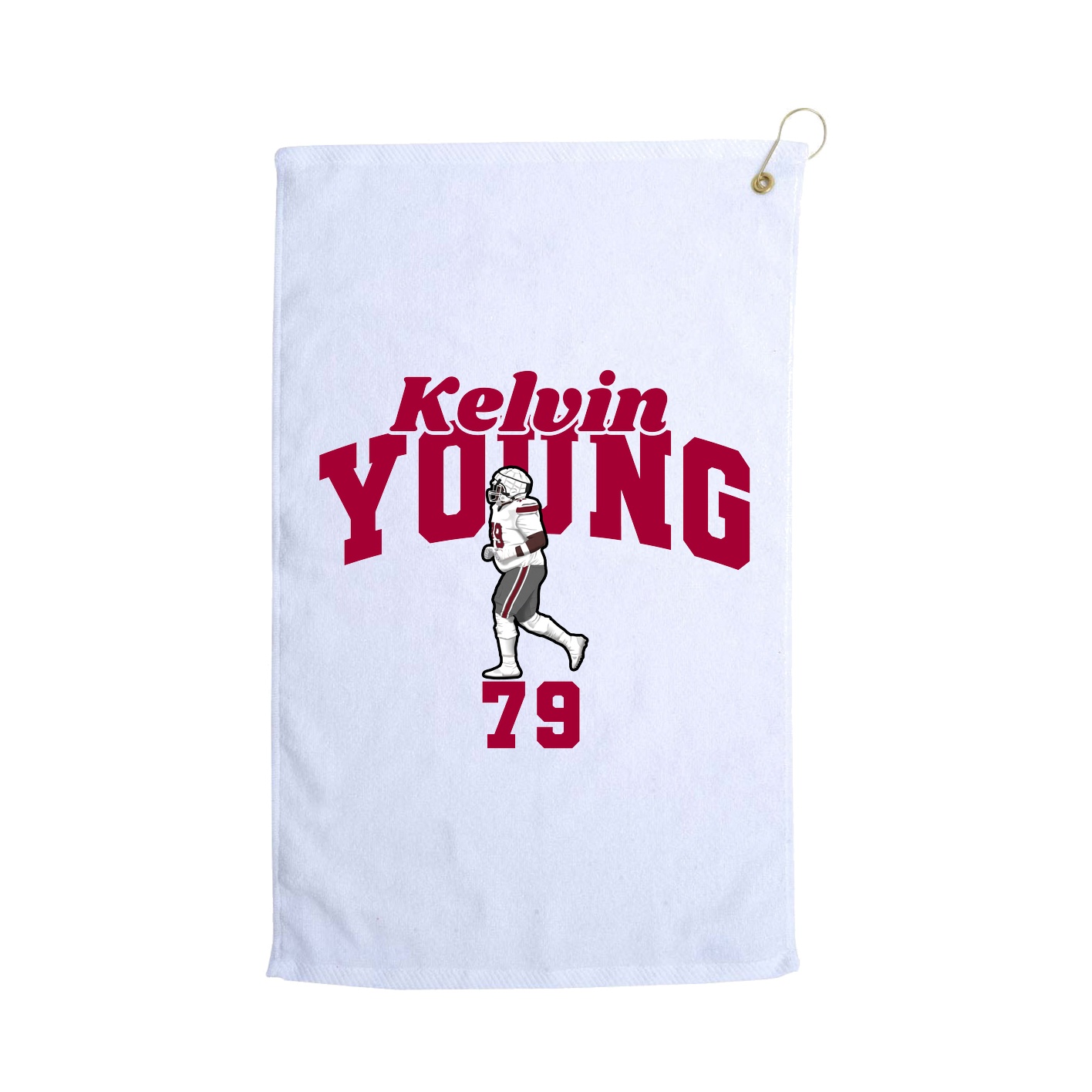 Golf Towel — Signature Arch in White