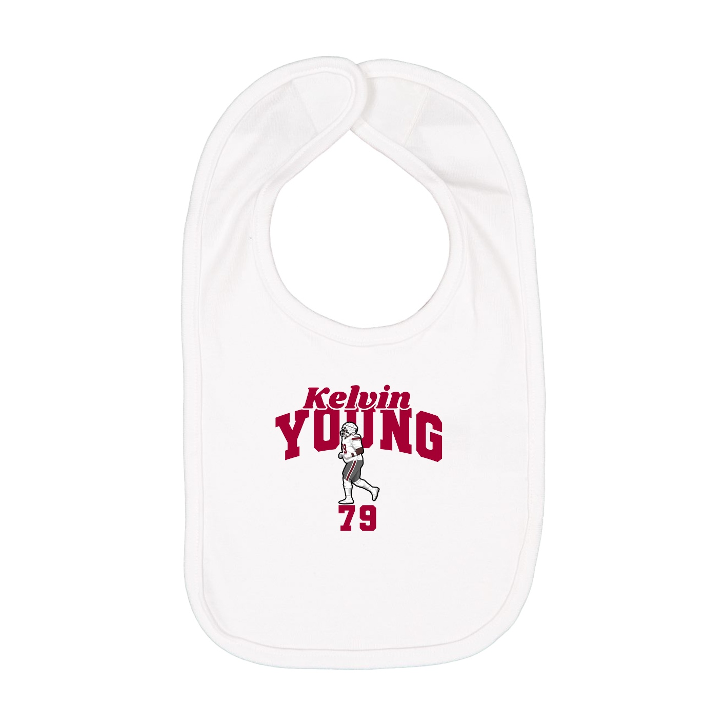 Infant Bib — Signature Arch in White