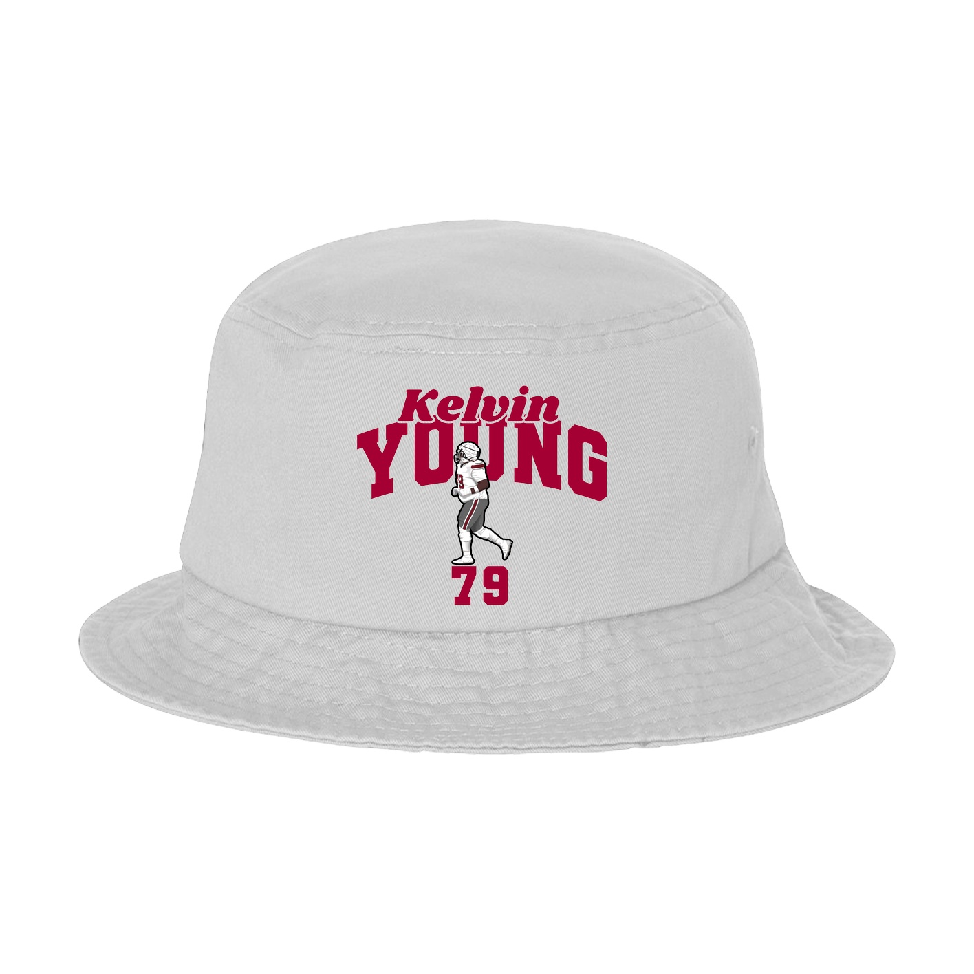 Bucket Cap — Signature Arch in White