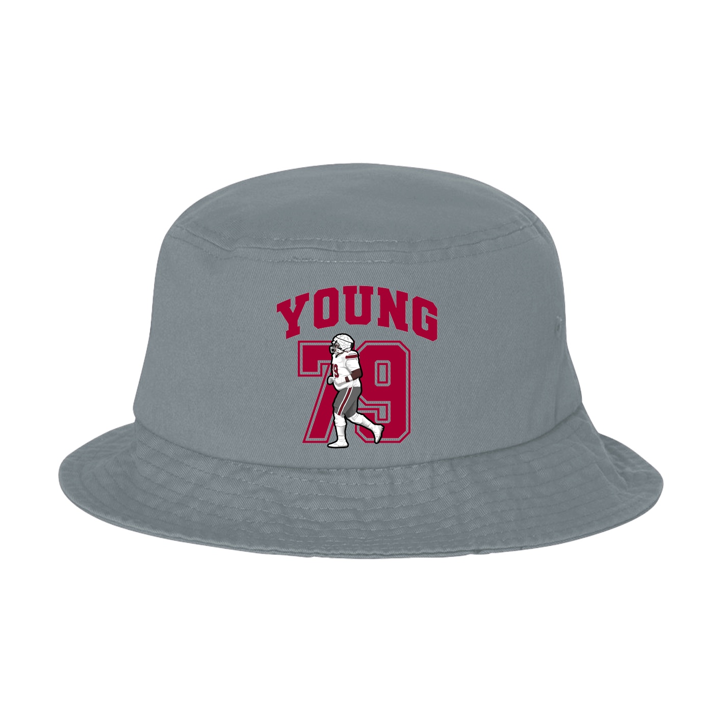 Bucket Cap — Number in Grey