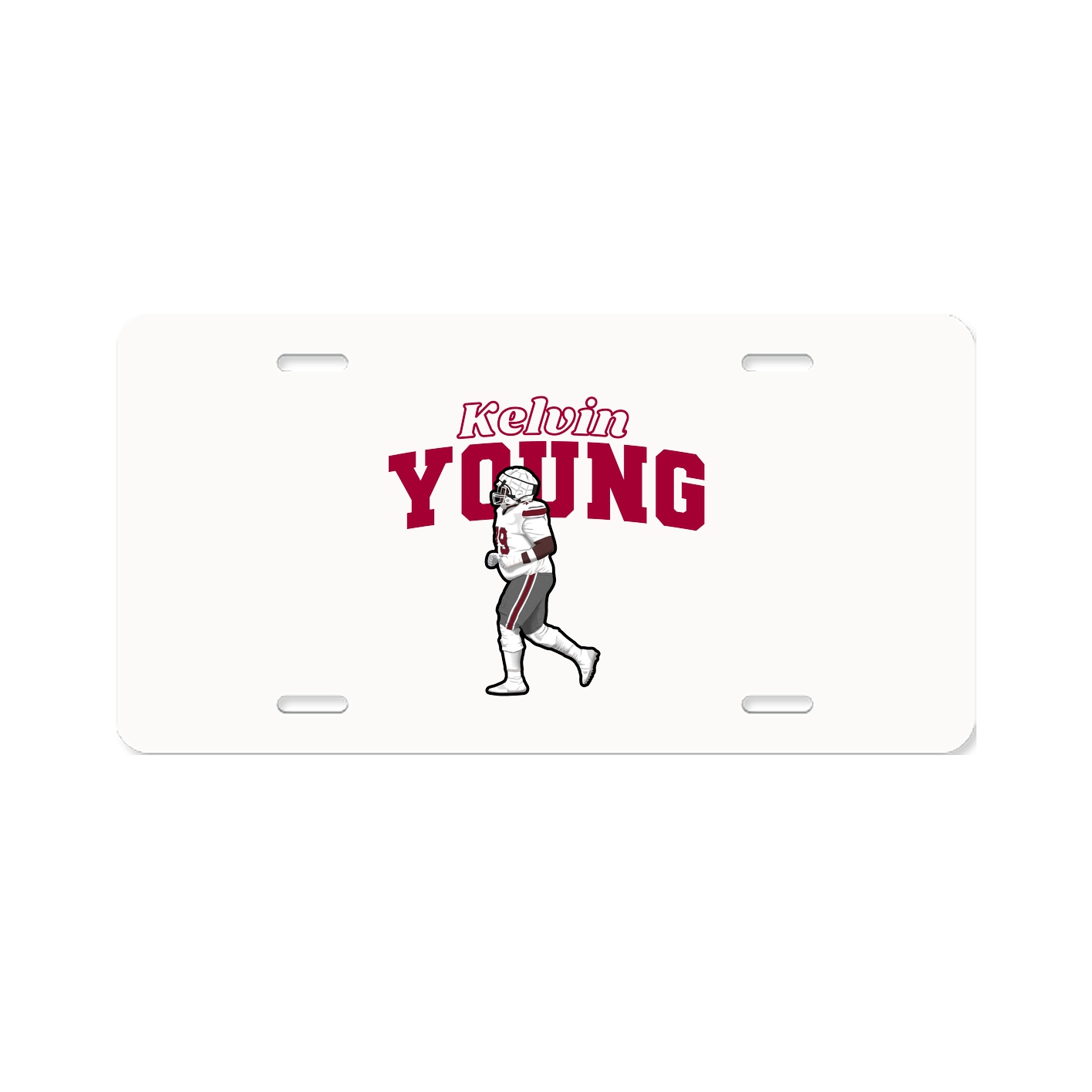 License Plate — Name Arch in Classic