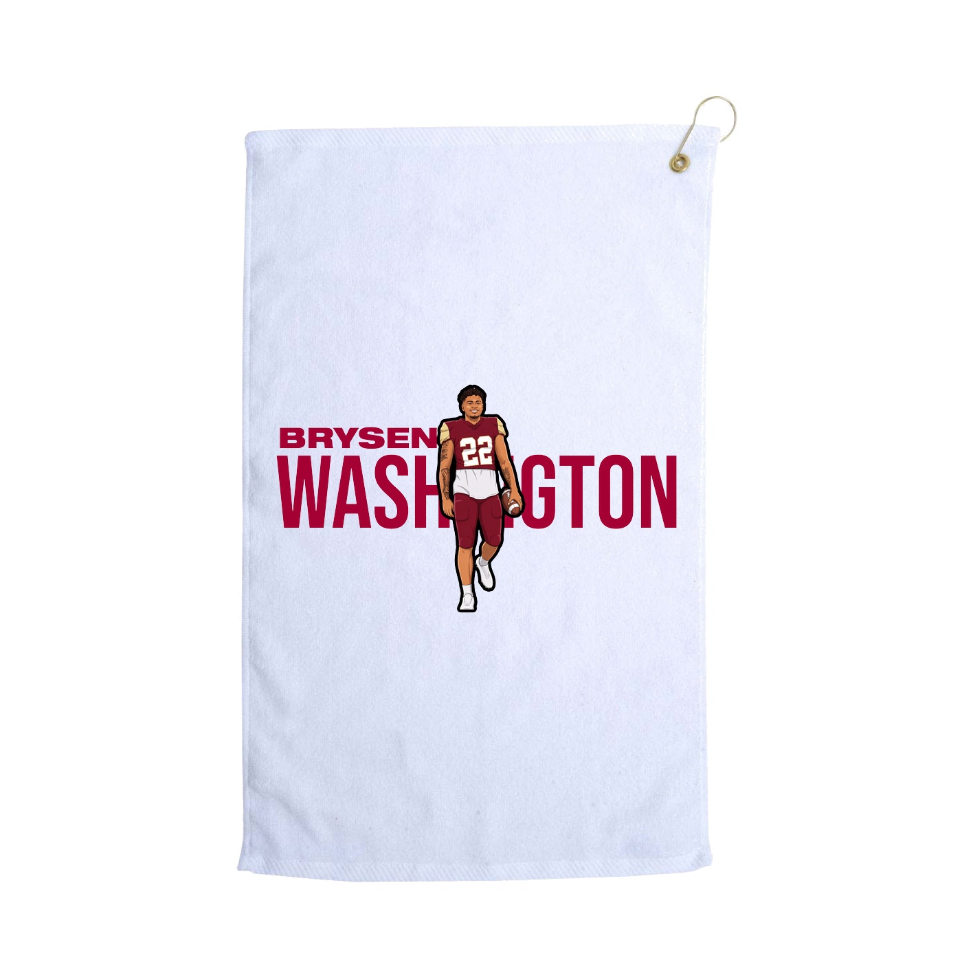 Golf Towel — Player Name in White