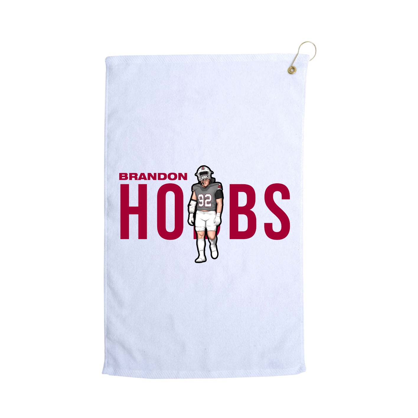 Golf Towel — Player Name in White