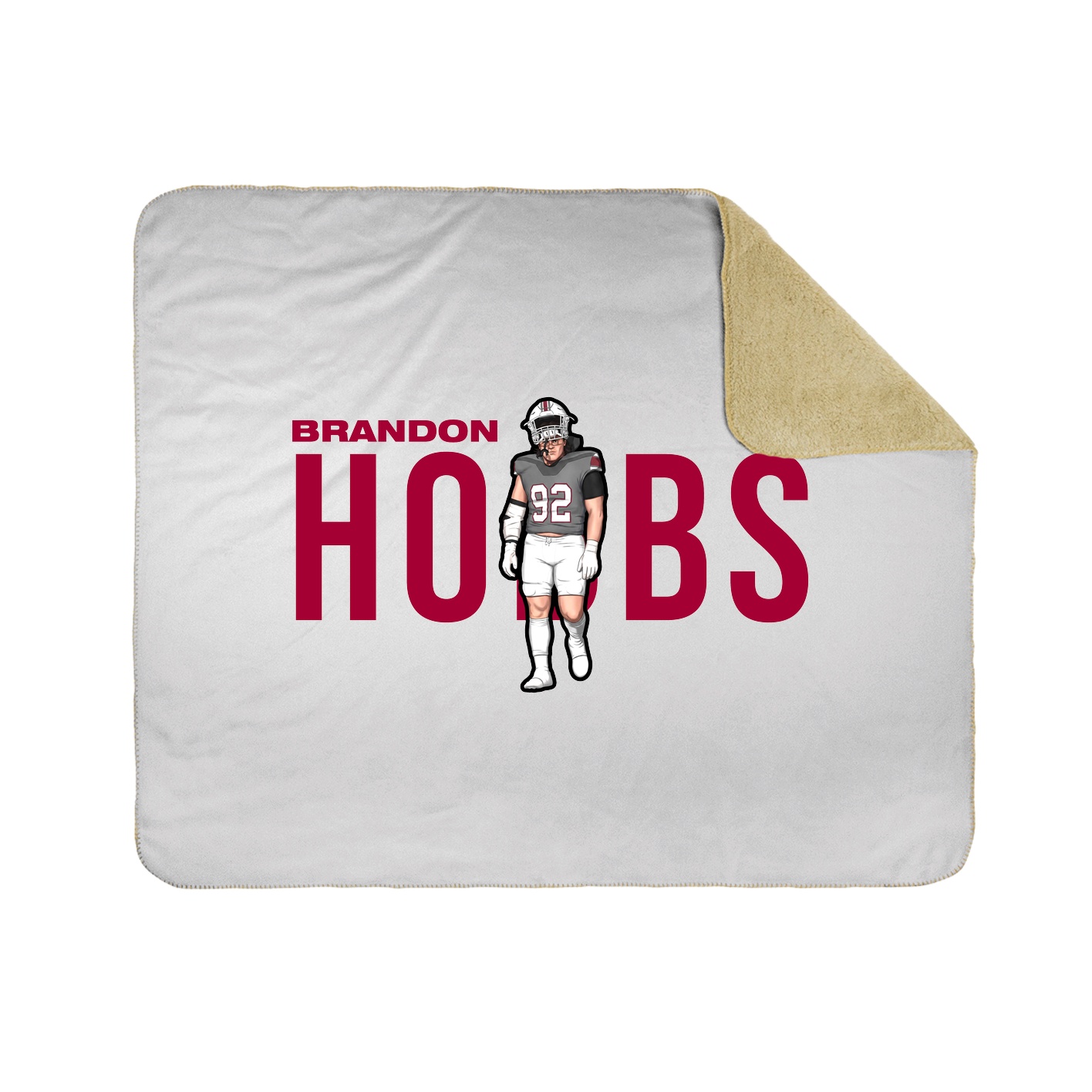 Throw Blanket — Player Name in White