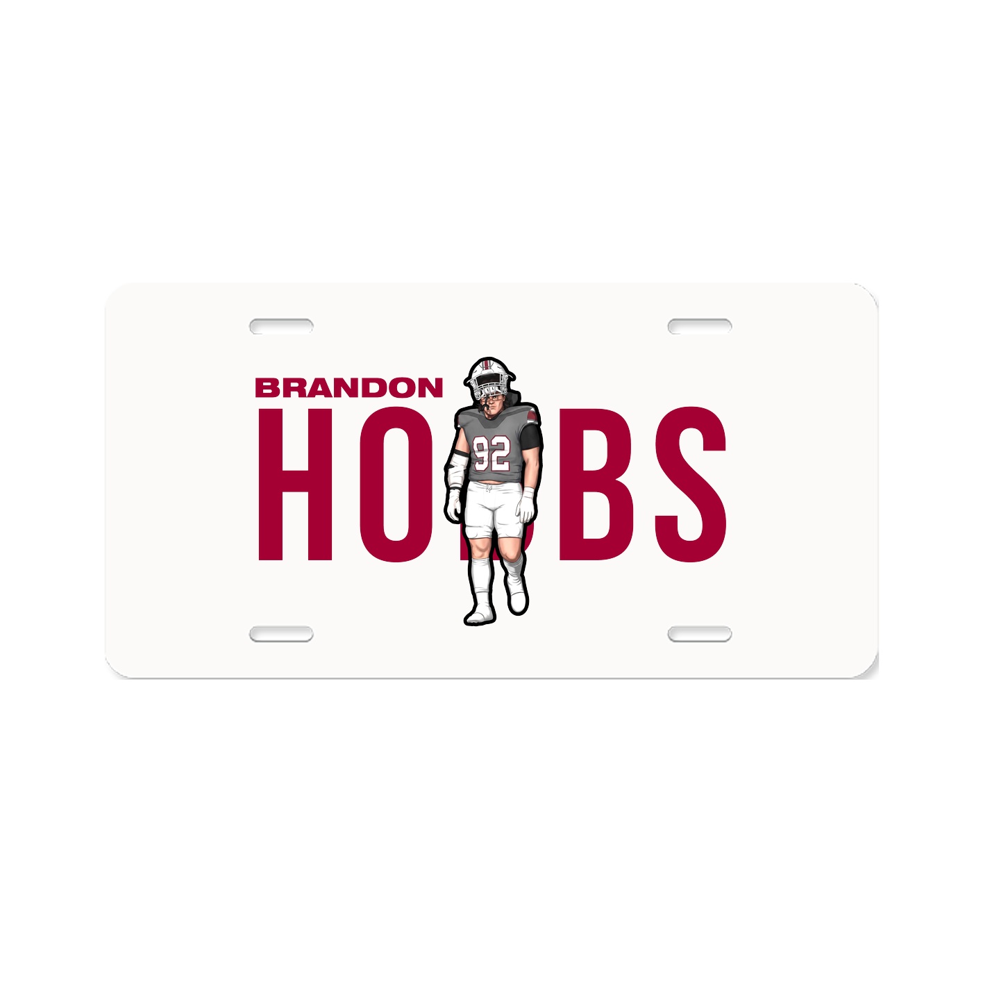 License Plate — Player Name in Classic