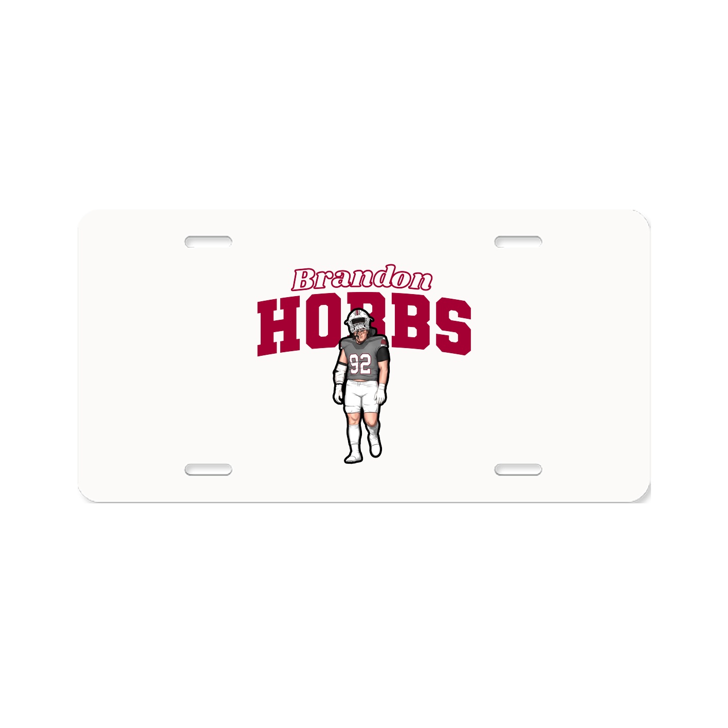 License Plate — Name Arch in Classic