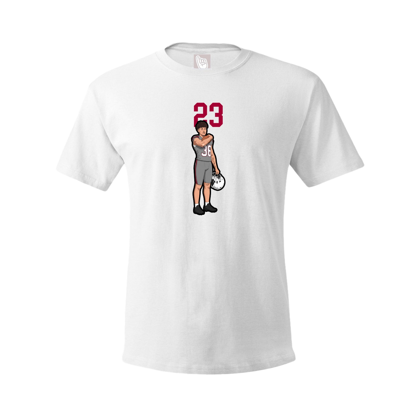 Tee — Number Top in White