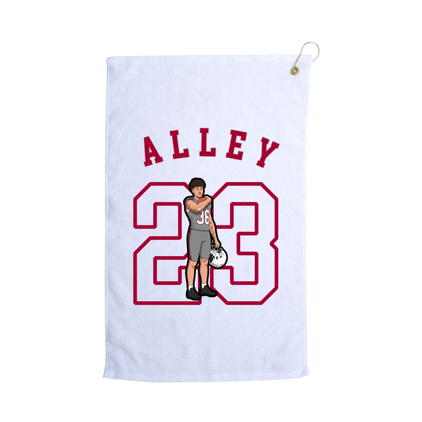 Golf Towel — Shirsey Arch in White