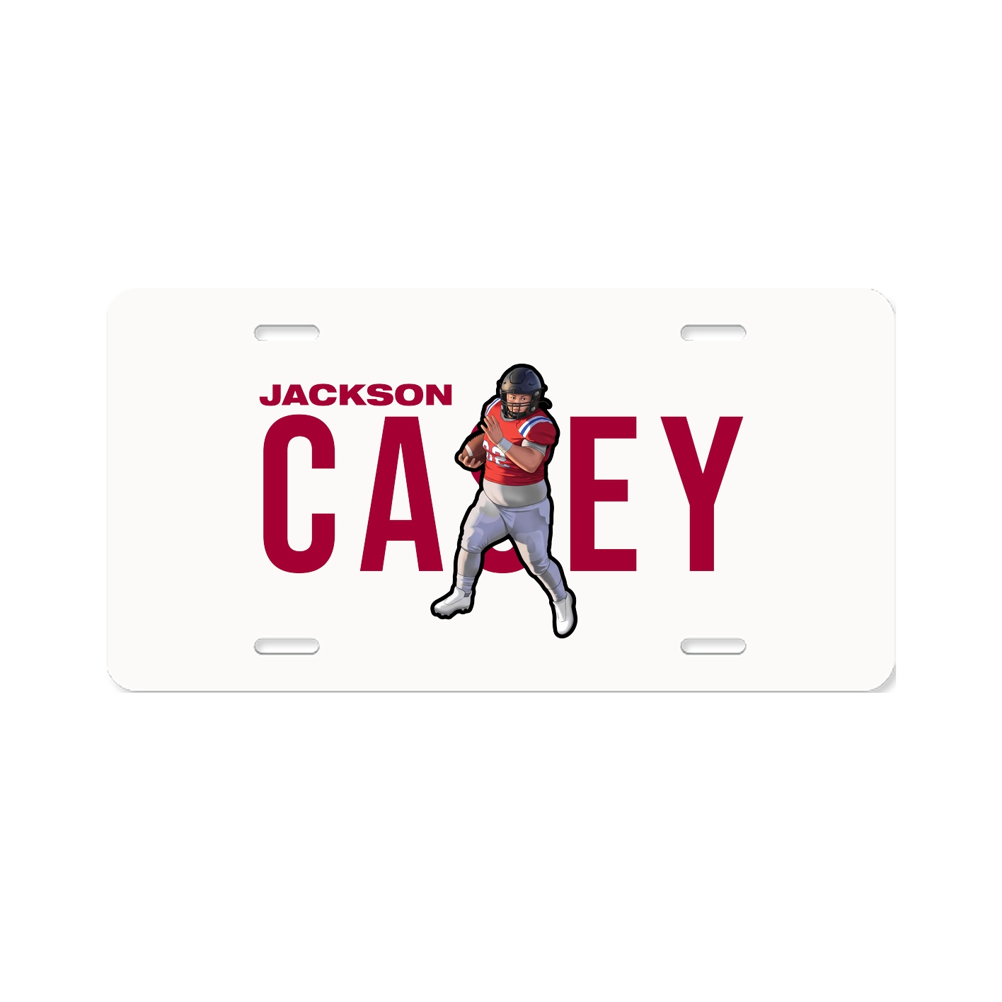 License Plate — Player Name in Classic