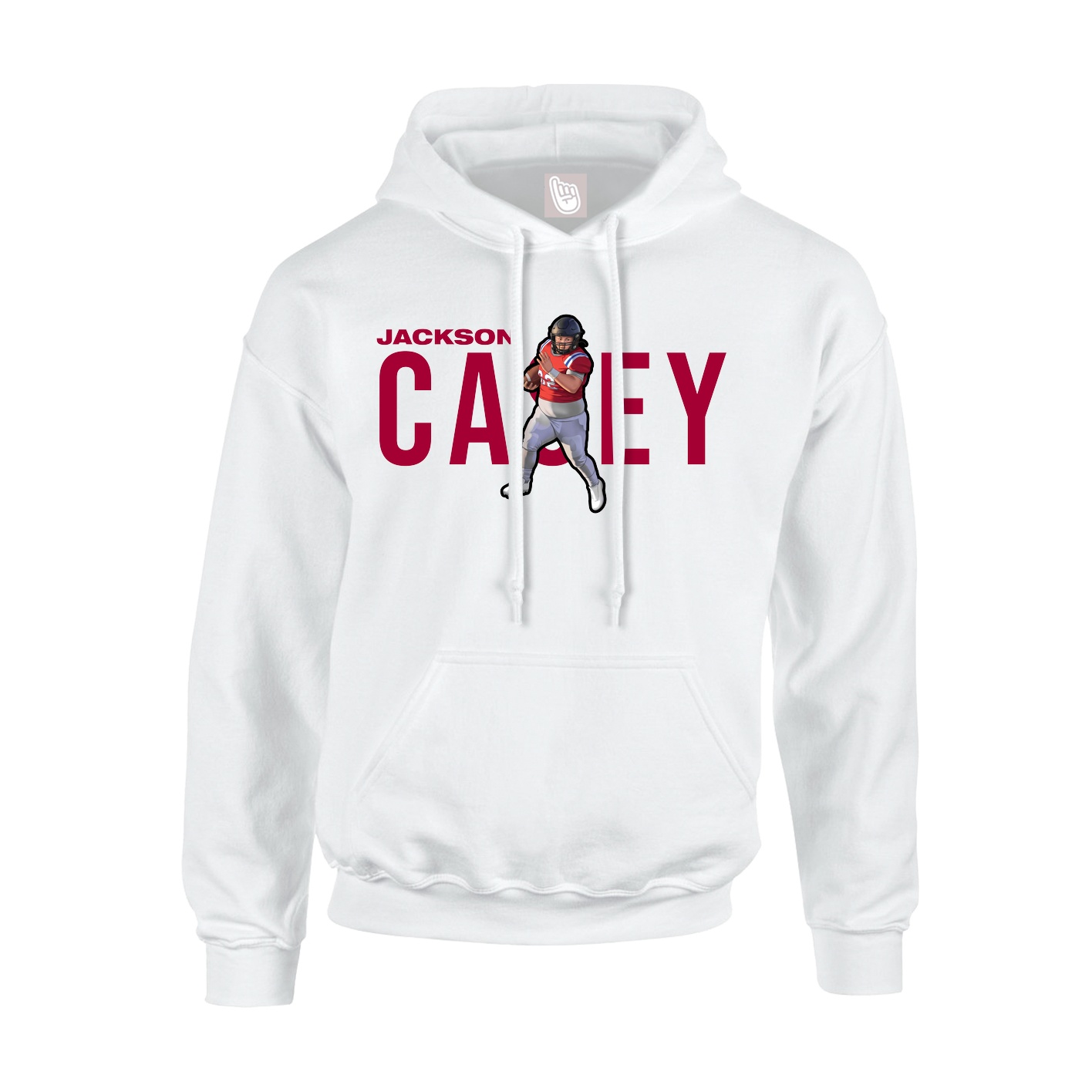 Hoodie — Player Name in White