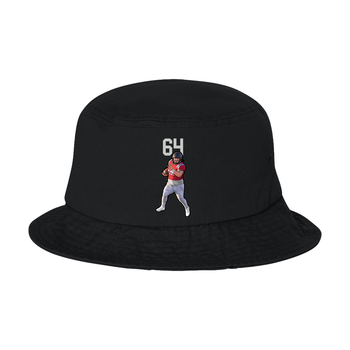 Bucket Cap — Number Top in Black