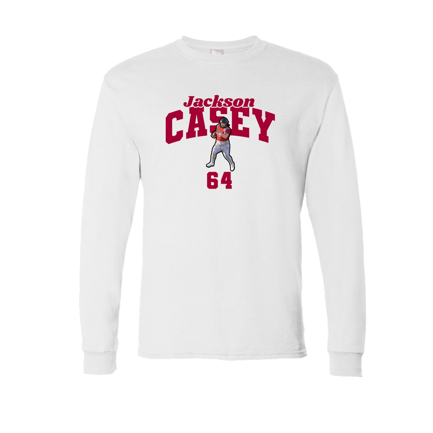 Long Sleeve Tee — Signature Arch in White