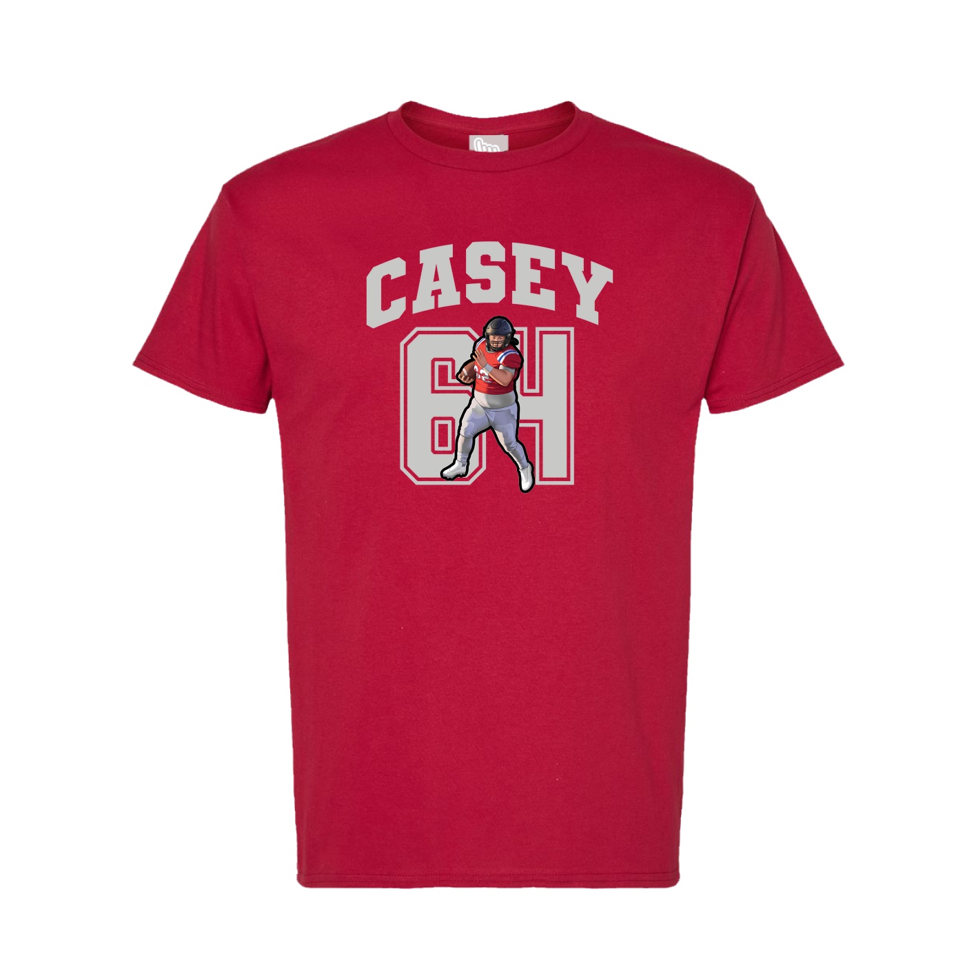 Tee — Number in Crimson