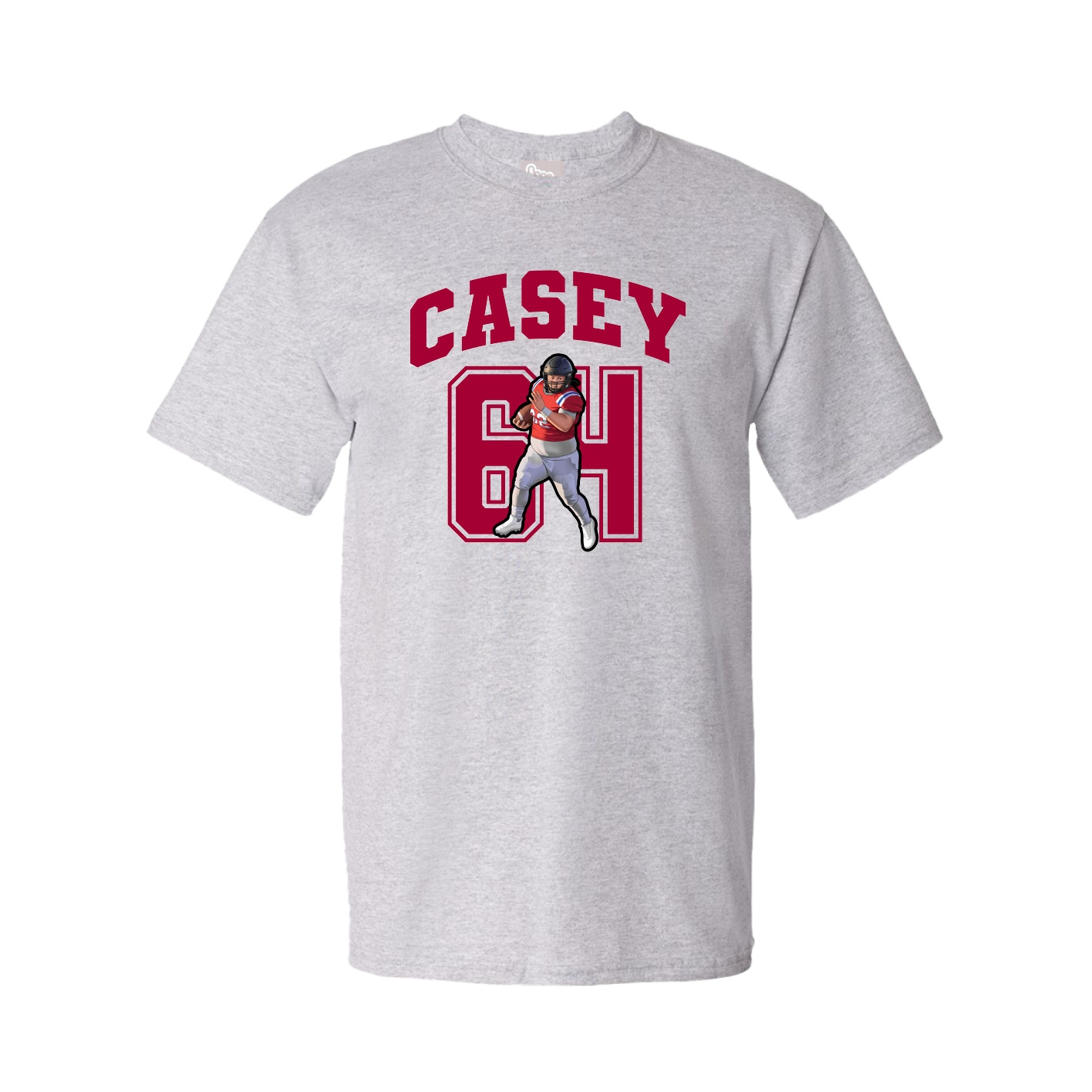 Youth Tee — Number in Grey