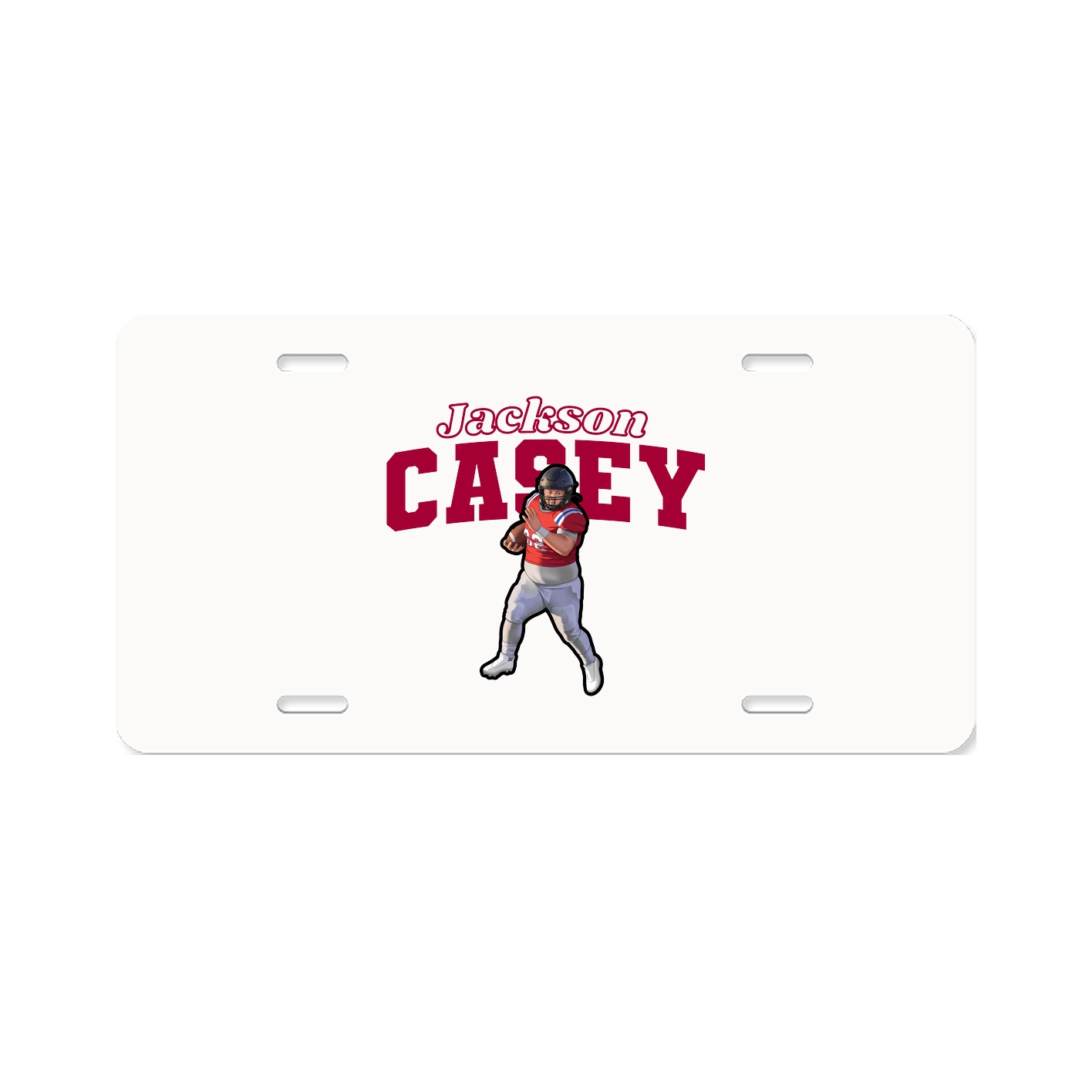 License Plate — Name Arch in Classic