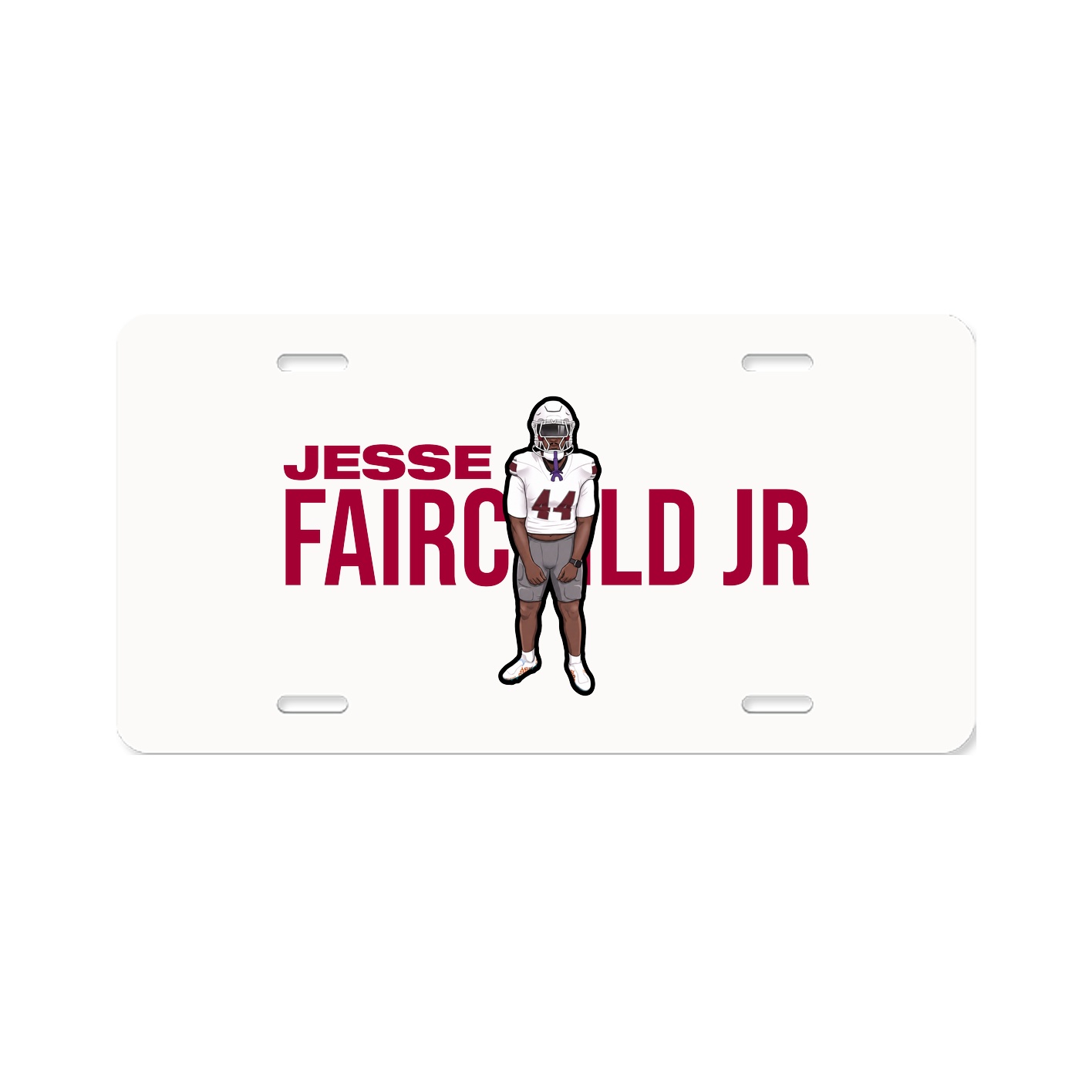 License Plate — Player Name in Classic