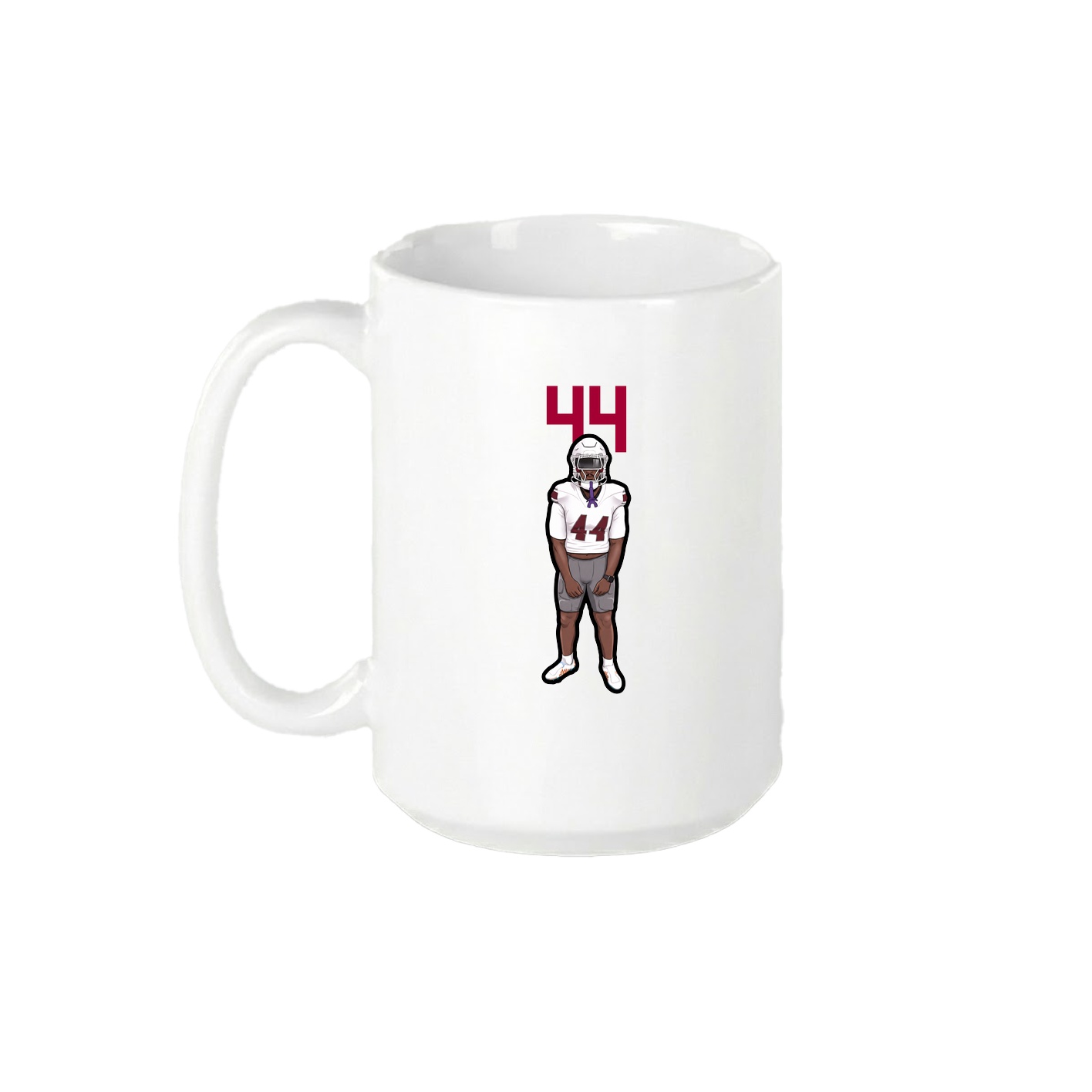 15oz Coffee Mug — Number Top in White