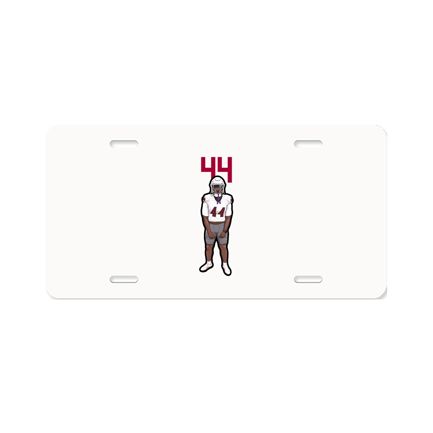 License Plate — Number Top in Classic