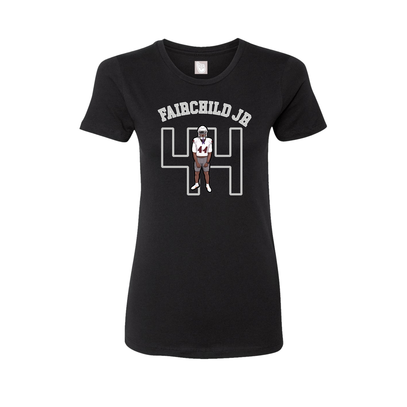 Fitted Women's Tee — Shirsey Arch in Black