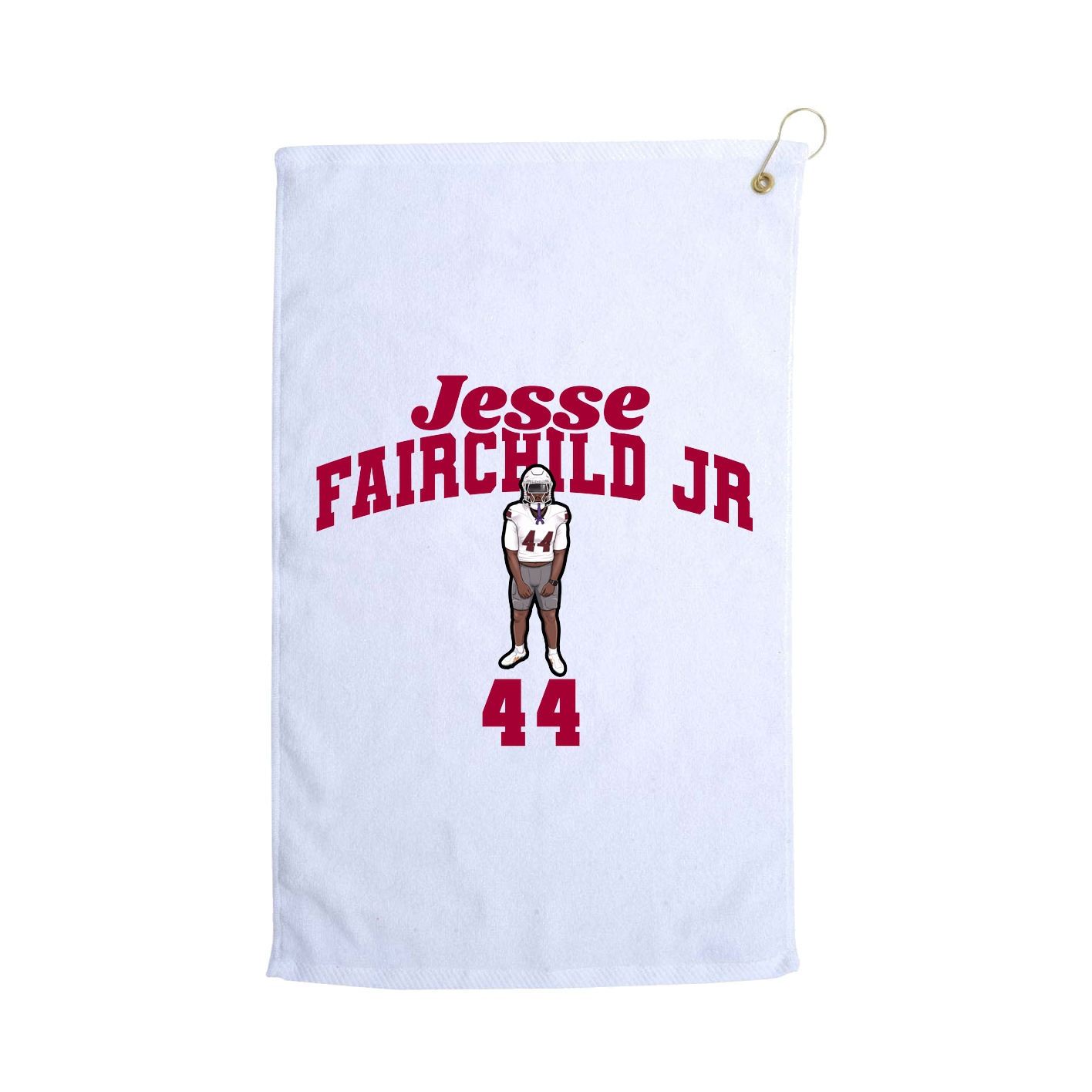 Golf Towel — Signature Arch in White