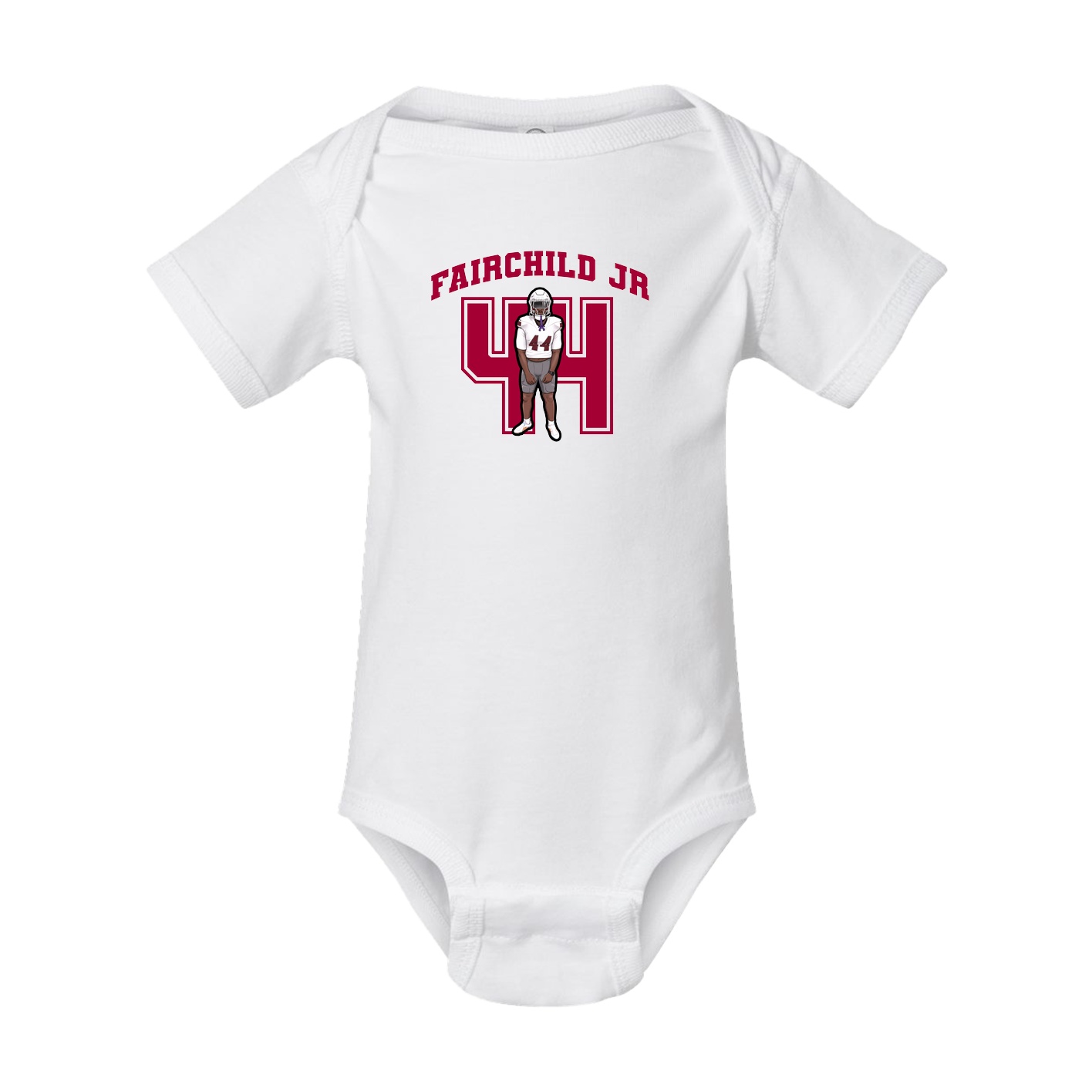 Baby Onesie — Number in White