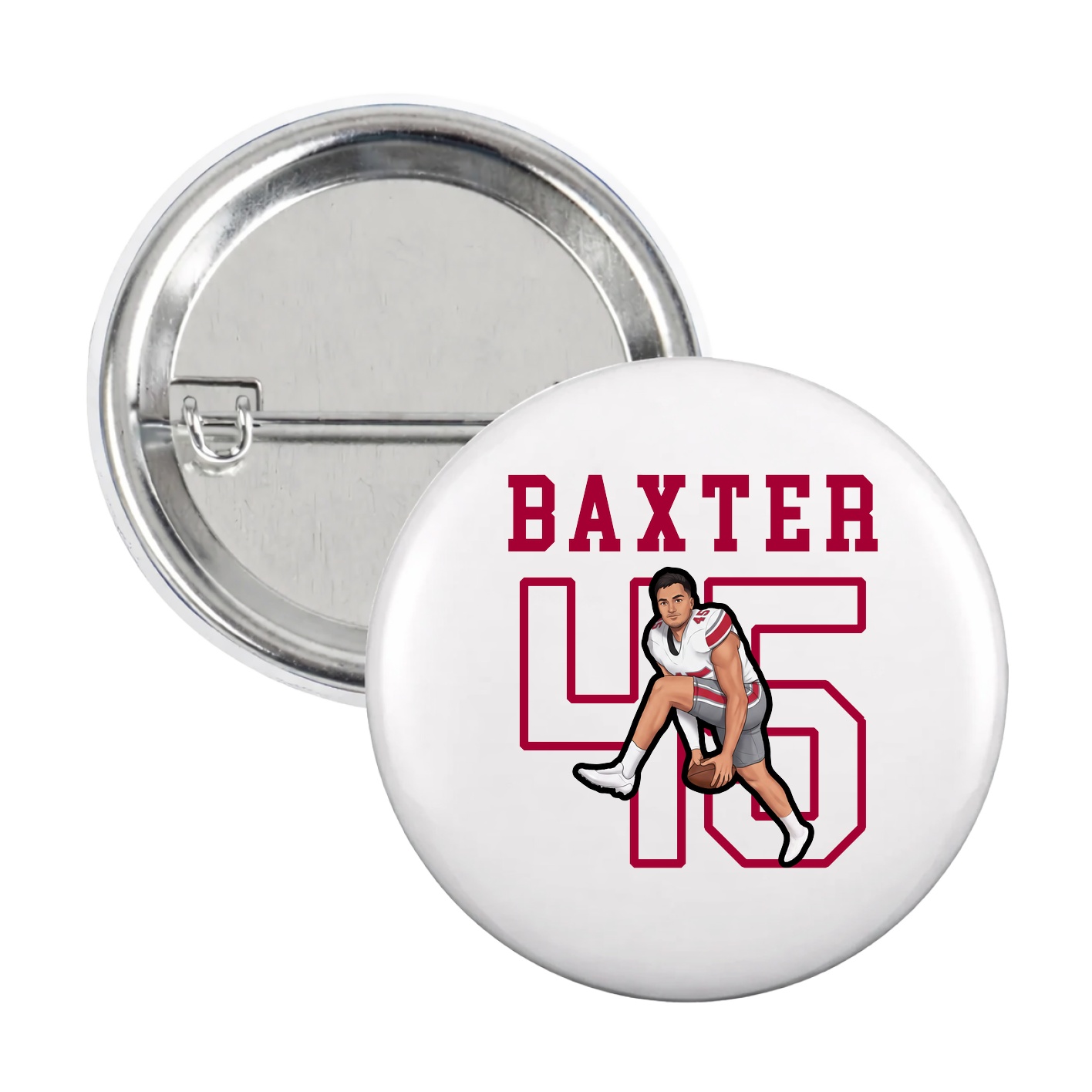 Game Day Button — Shirsey in White