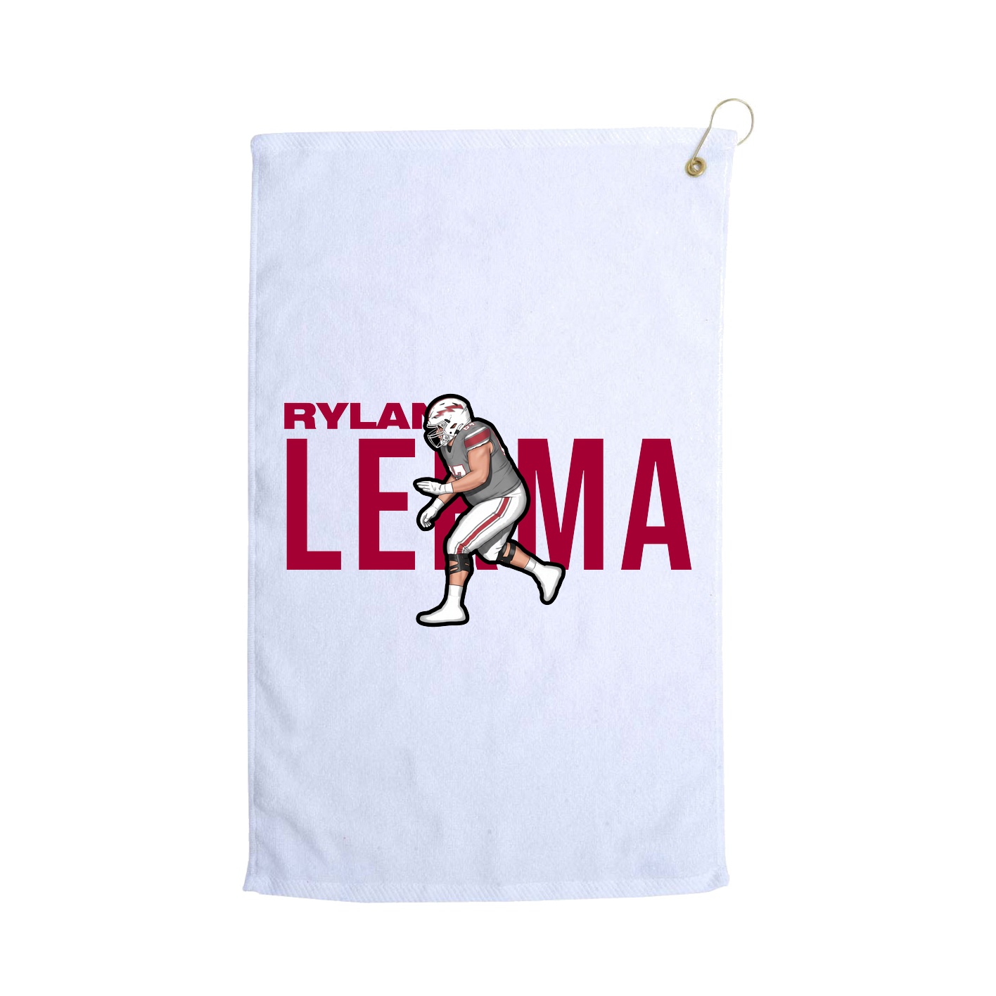 Golf Towel — Player Name in White