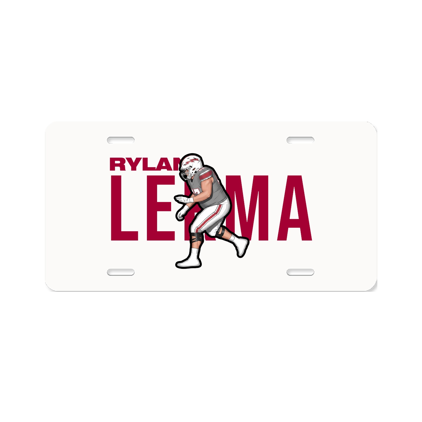 License Plate — Player Name in Classic